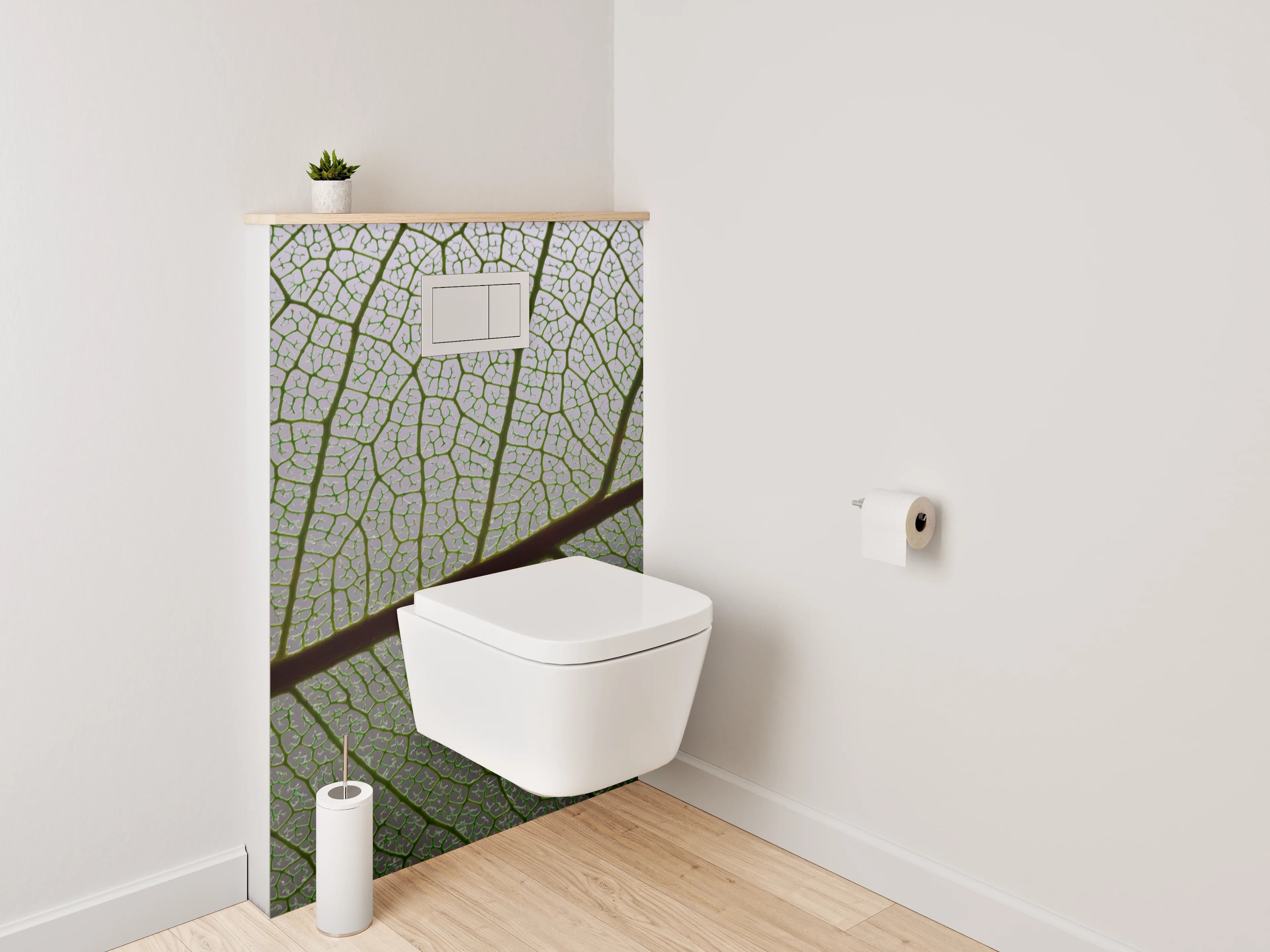 WC-Rückwand - Pflanzenstruktur Makro Gliederung Naturdetail