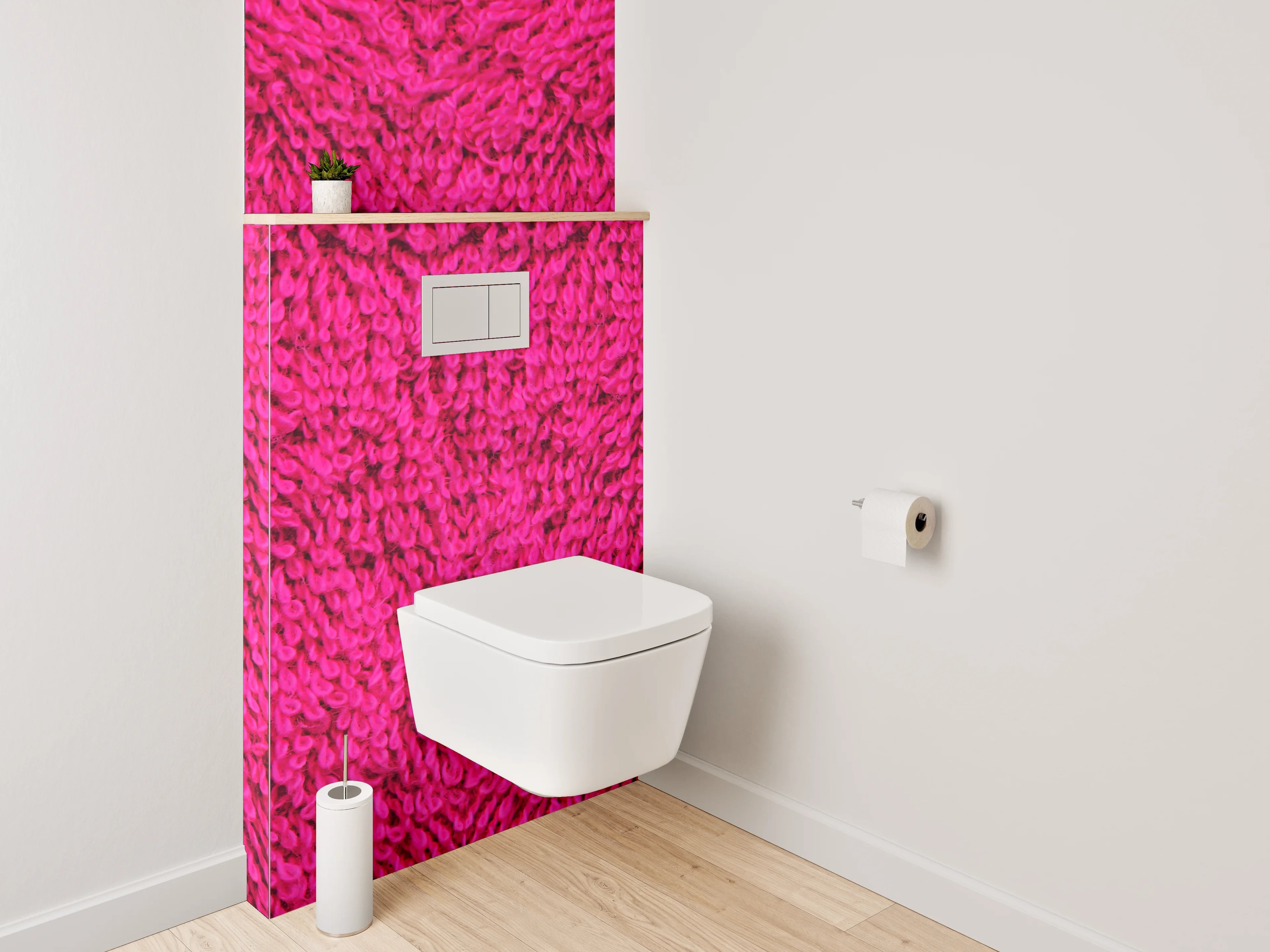 WC-Rückwand - Pink abstraktes Textur-Muster