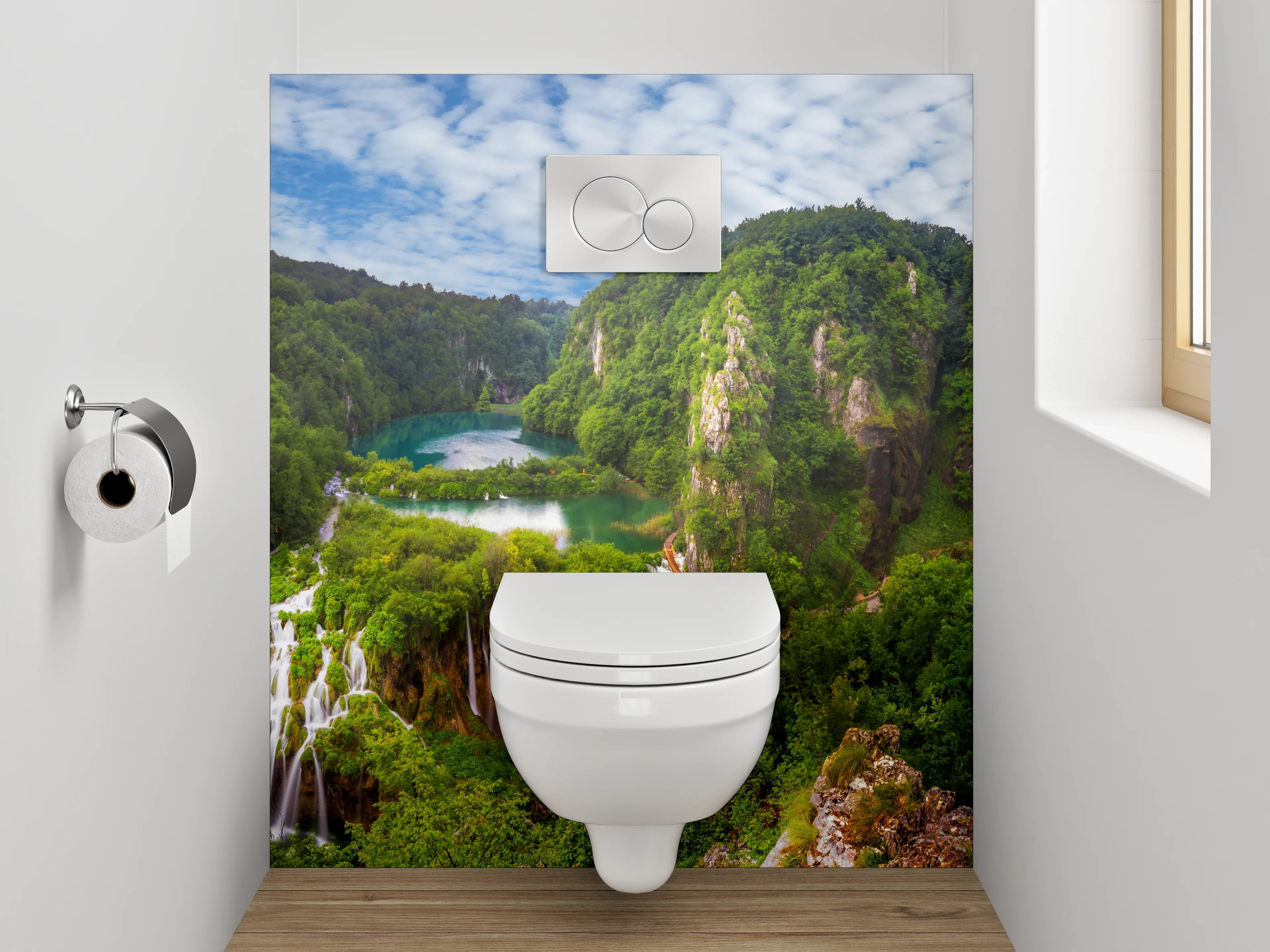 WC-Rückwand - Plitvicer Wasserfälle Naturparadies