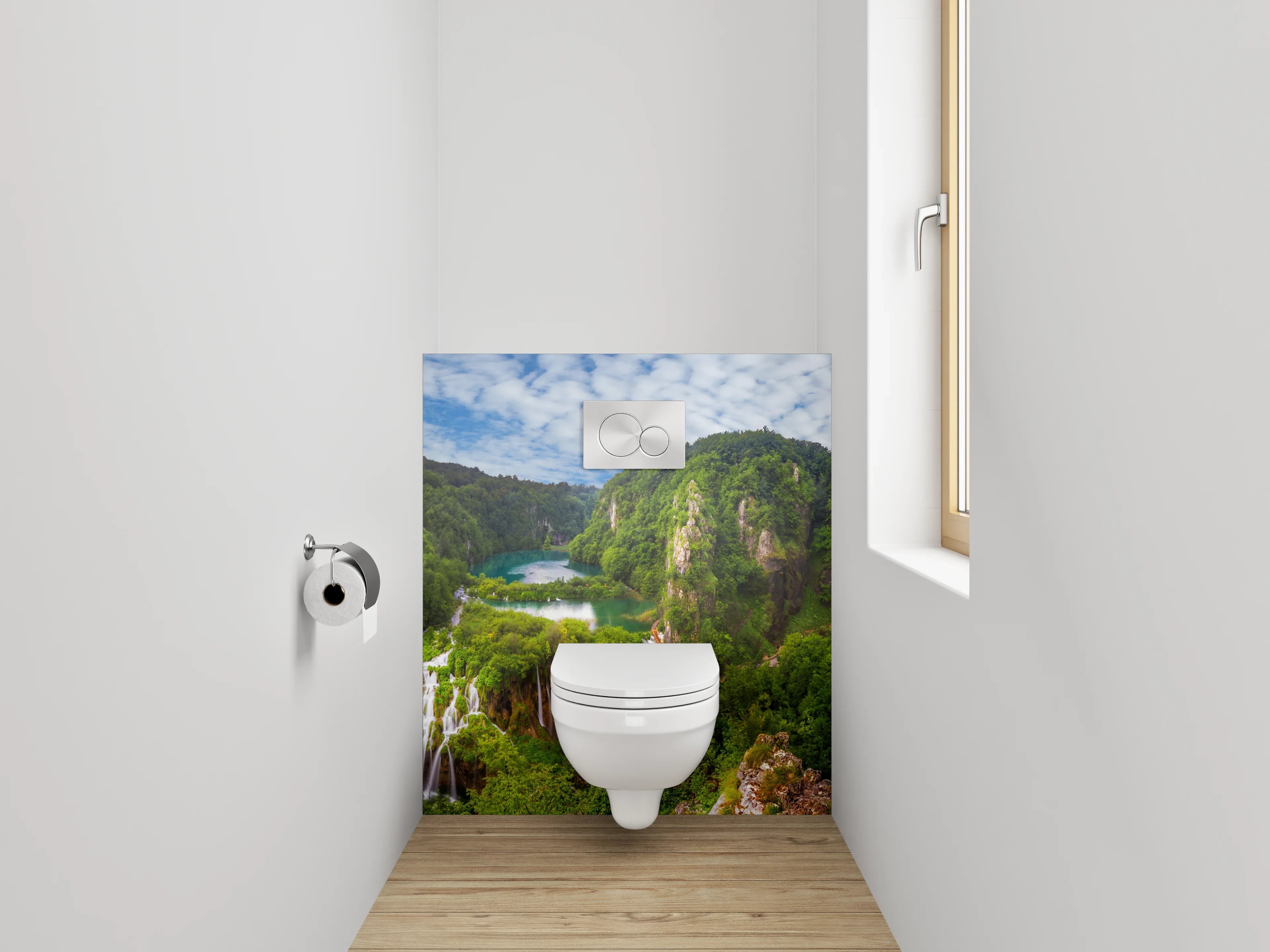 WC-Rückwand - Plitvicer Wasserfälle Naturparadies