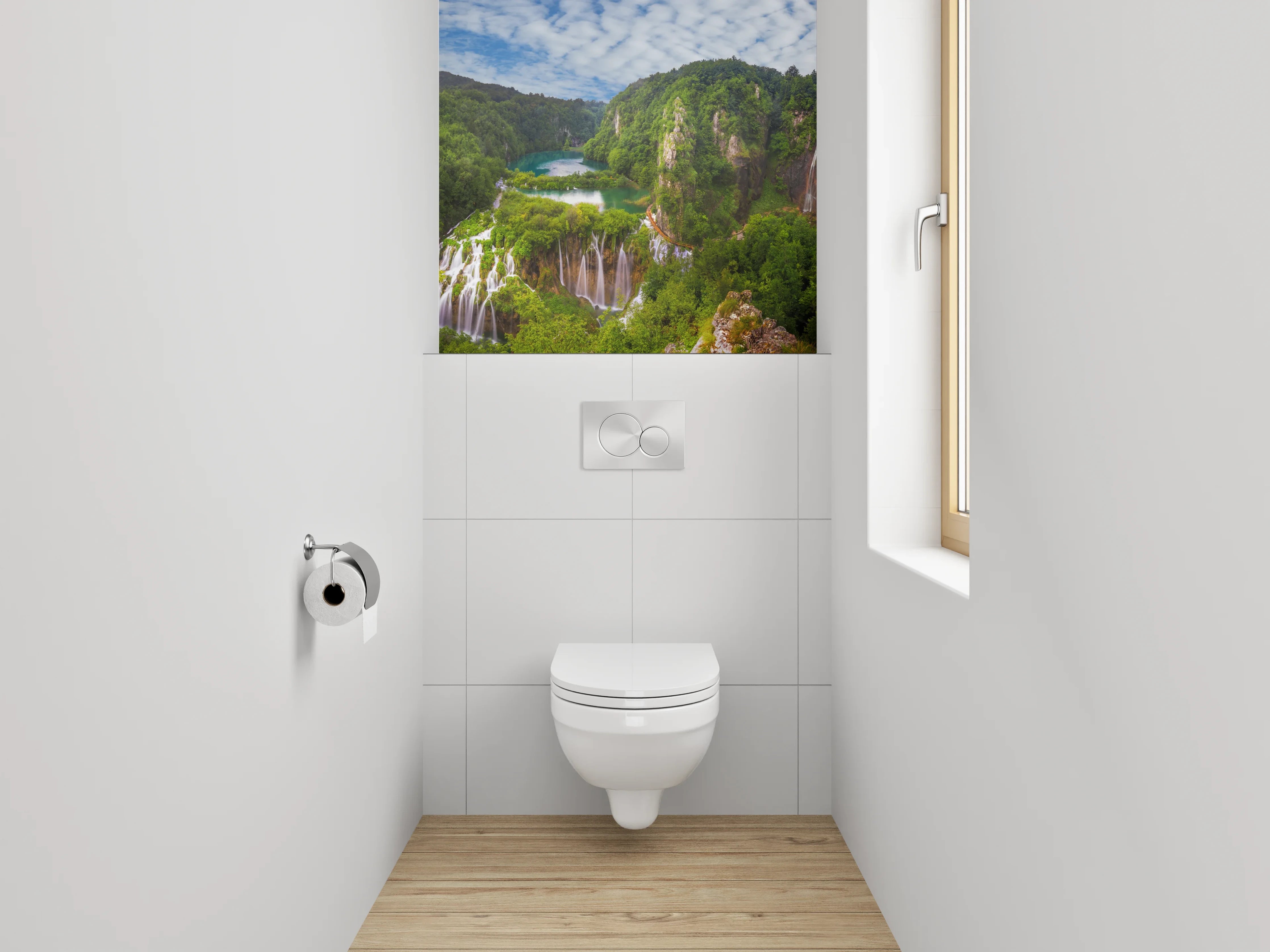 WC-Rückwand - Plitvicer Wasserfälle Naturparadies