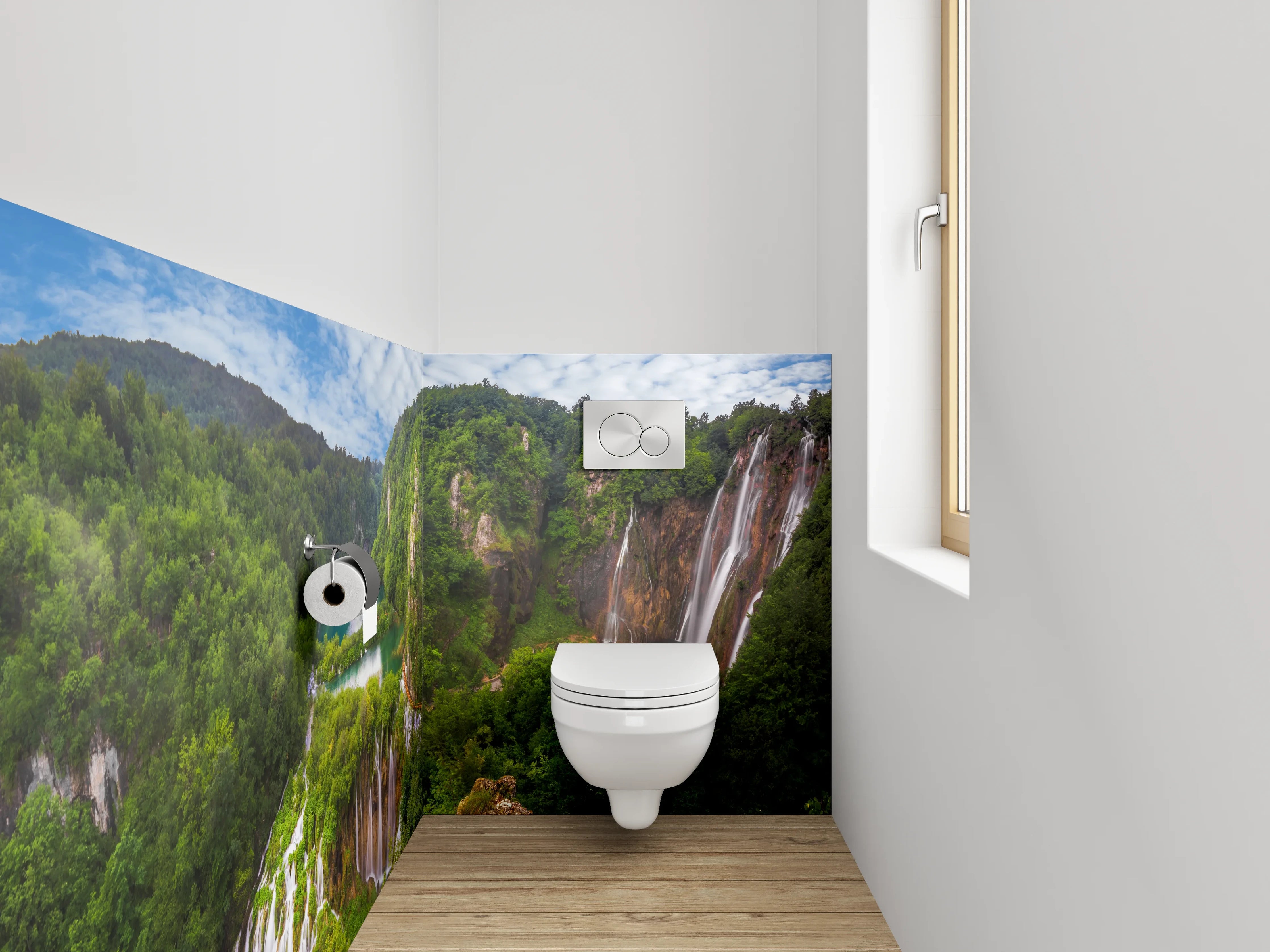 WC-Rückwand - Plitvicer Wasserfälle Naturparadies