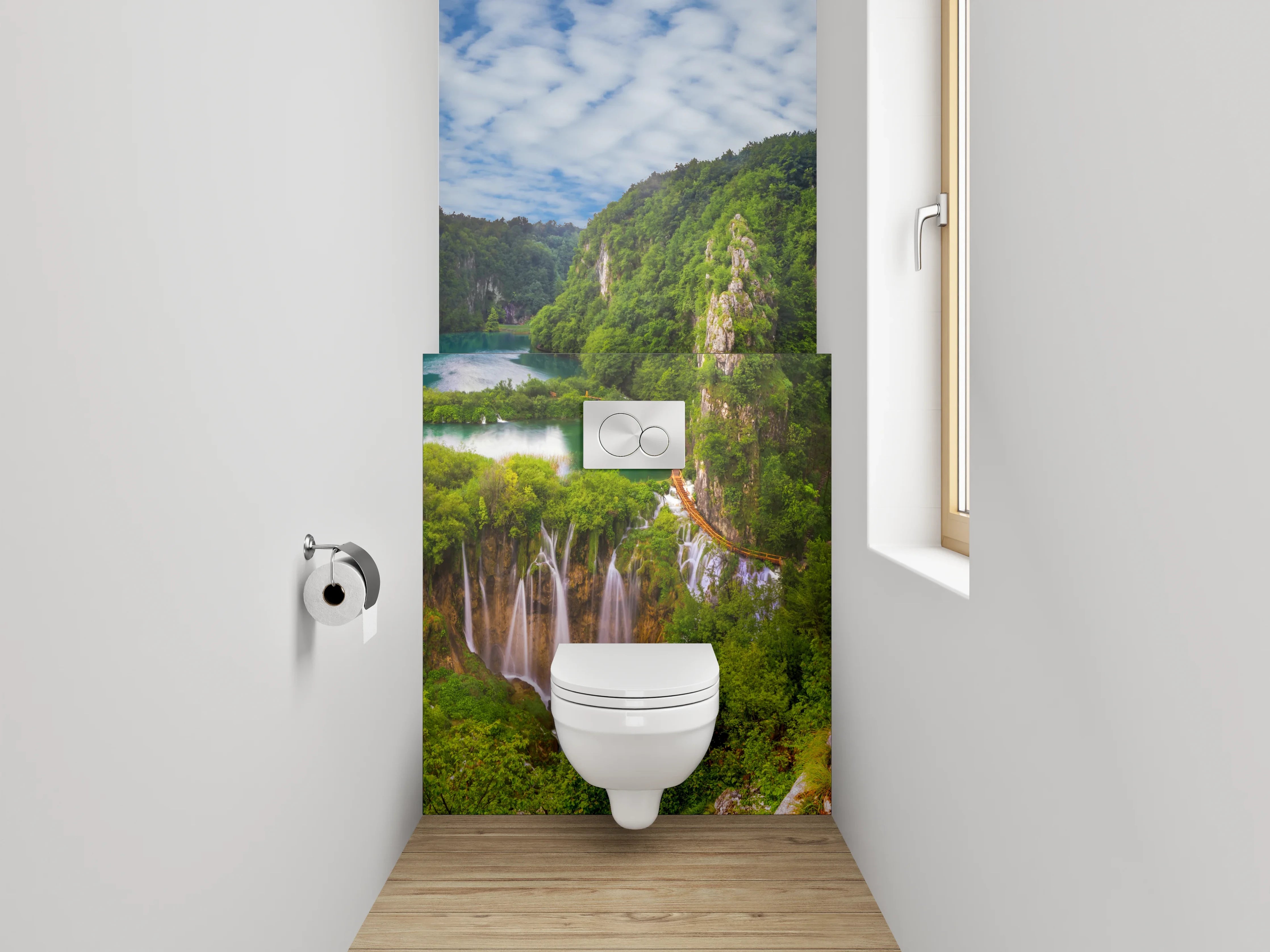 WC-Rückwand - Plitvicer Wasserfälle Naturparadies