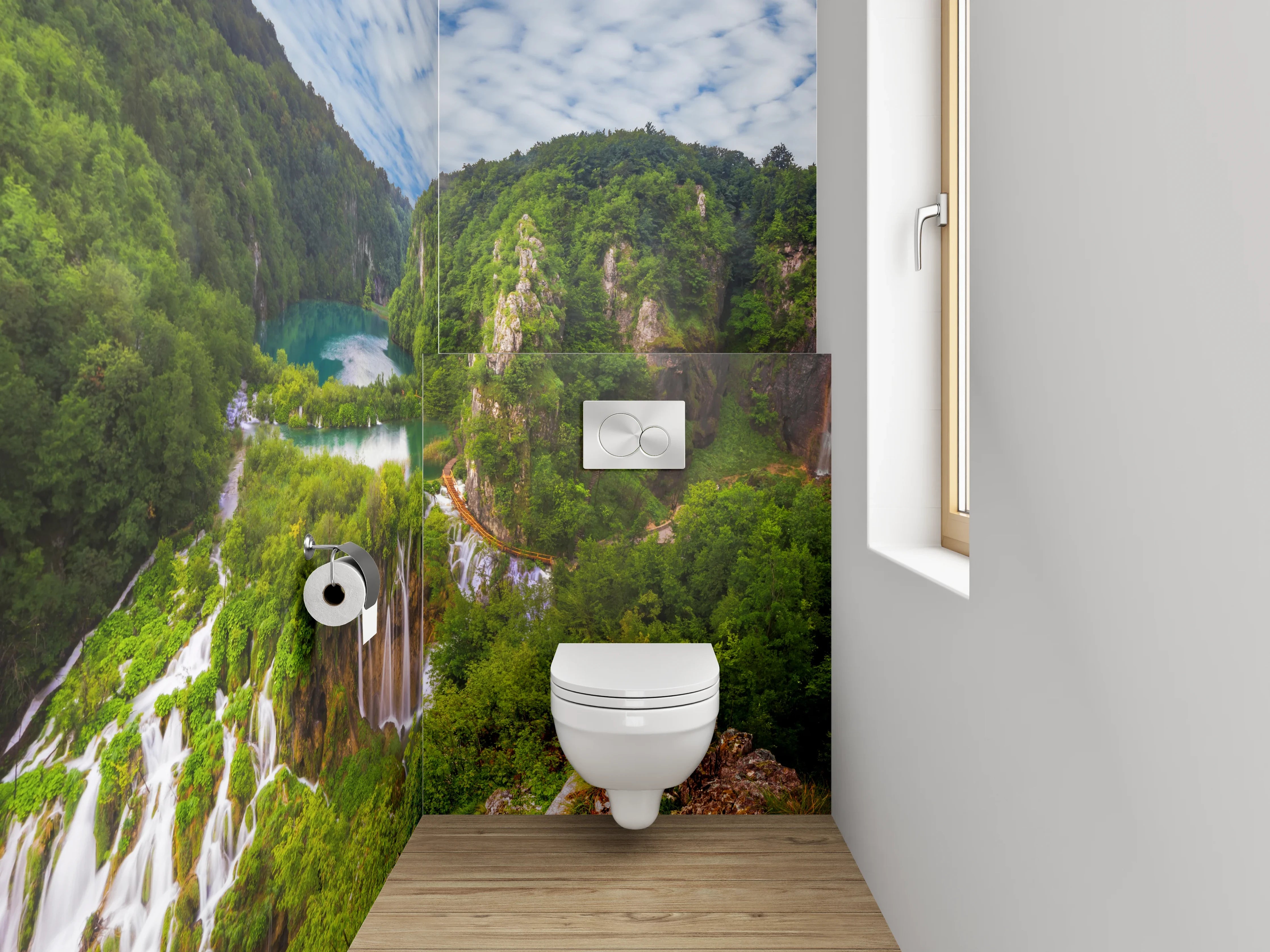 WC-Rückwand - Plitvicer Wasserfälle Naturparadies