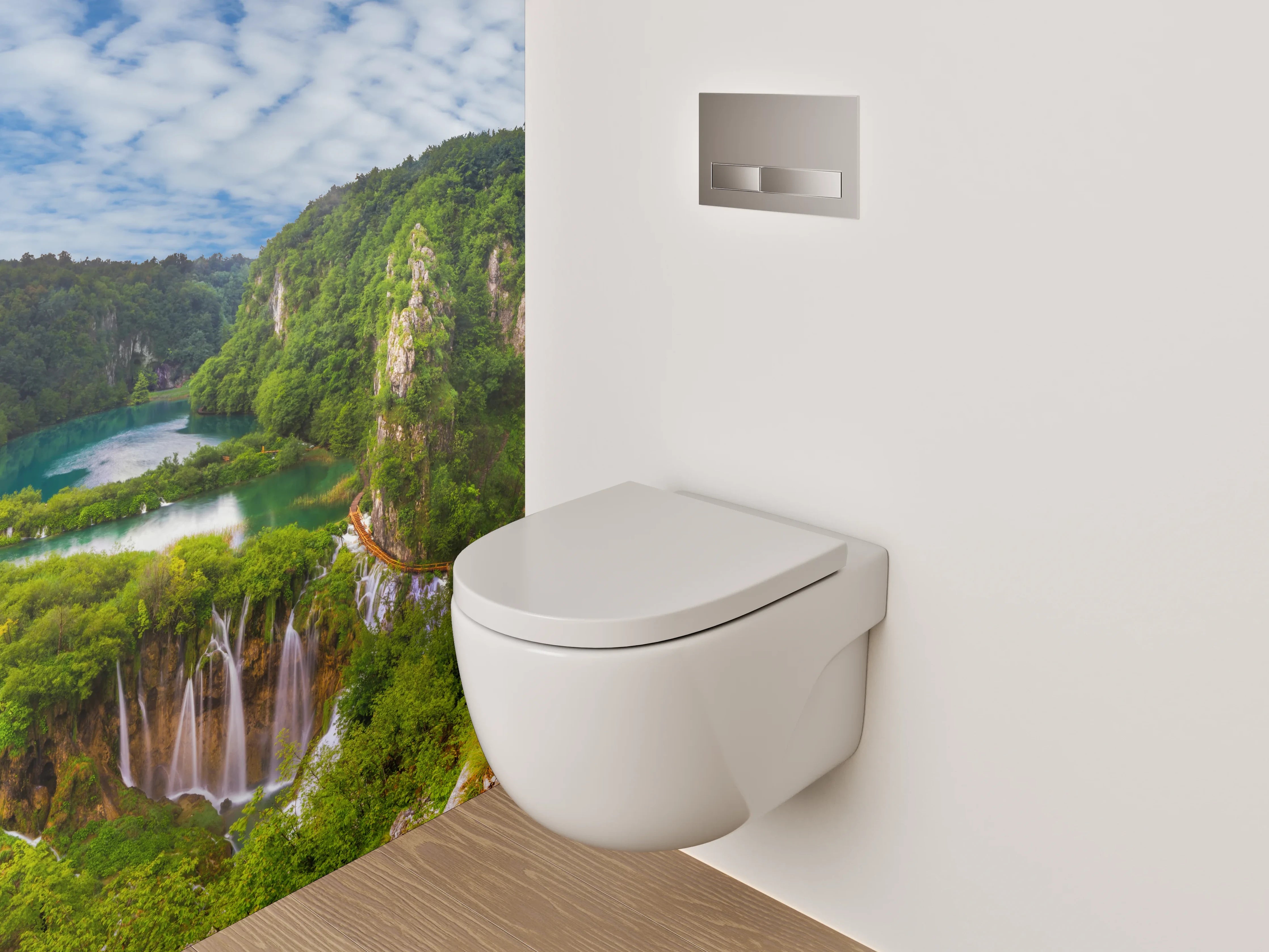WC-Rückwand - Plitvicer Wasserfälle Naturparadies