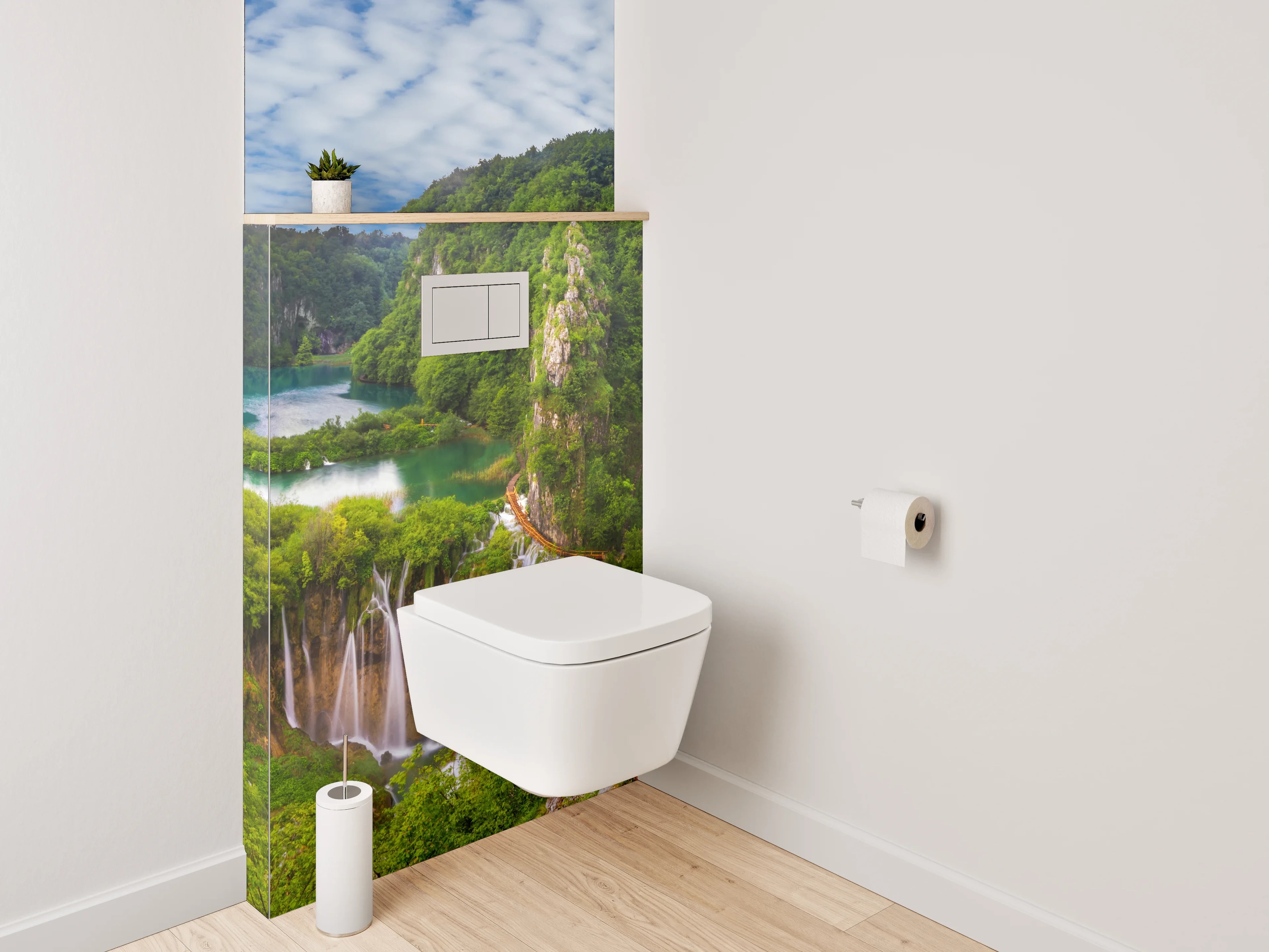 WC-Rückwand - Plitvicer Wasserfälle Naturparadies