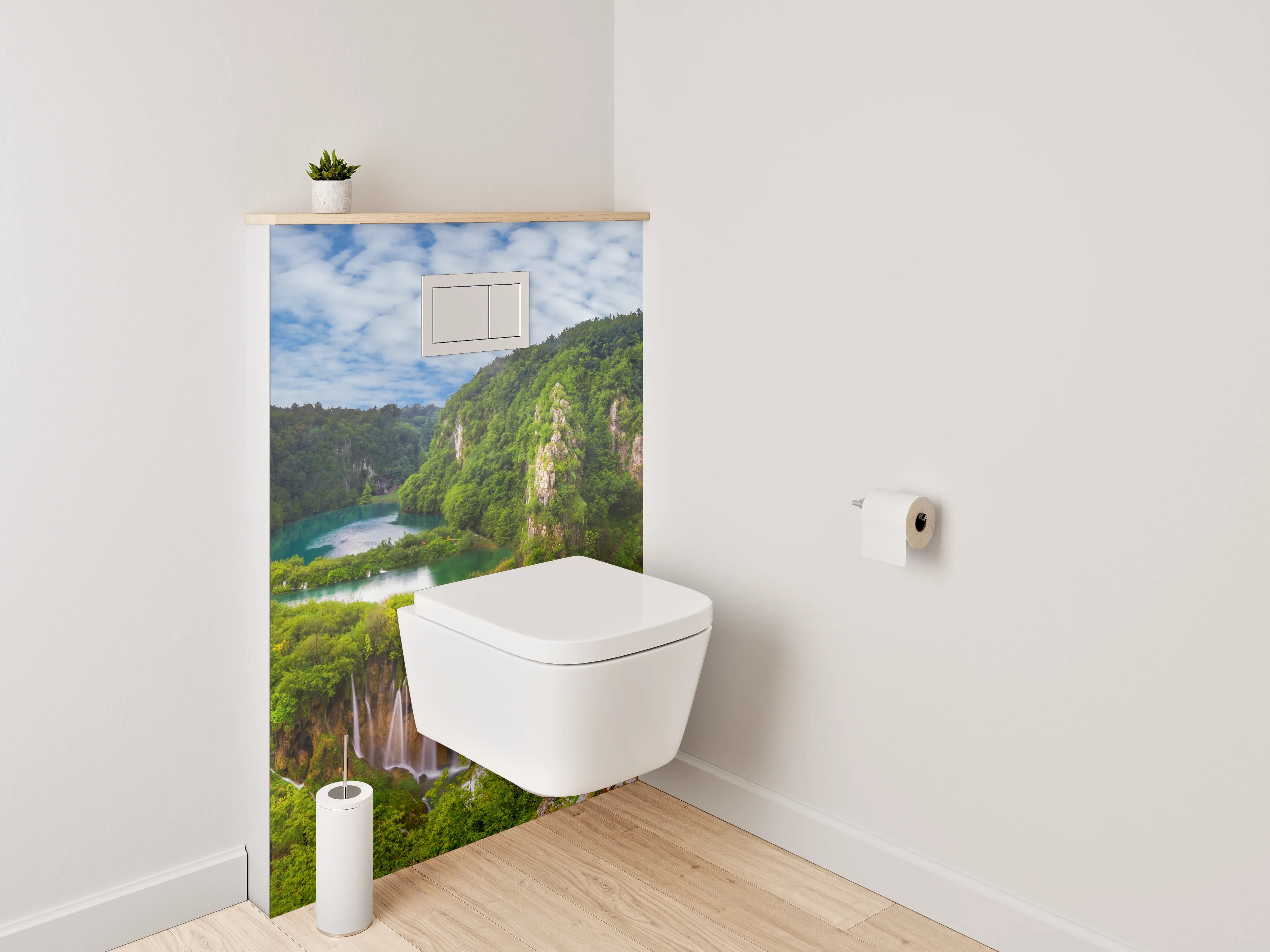 WC-Rückwand - Plitvicer Wasserfälle Naturparadies