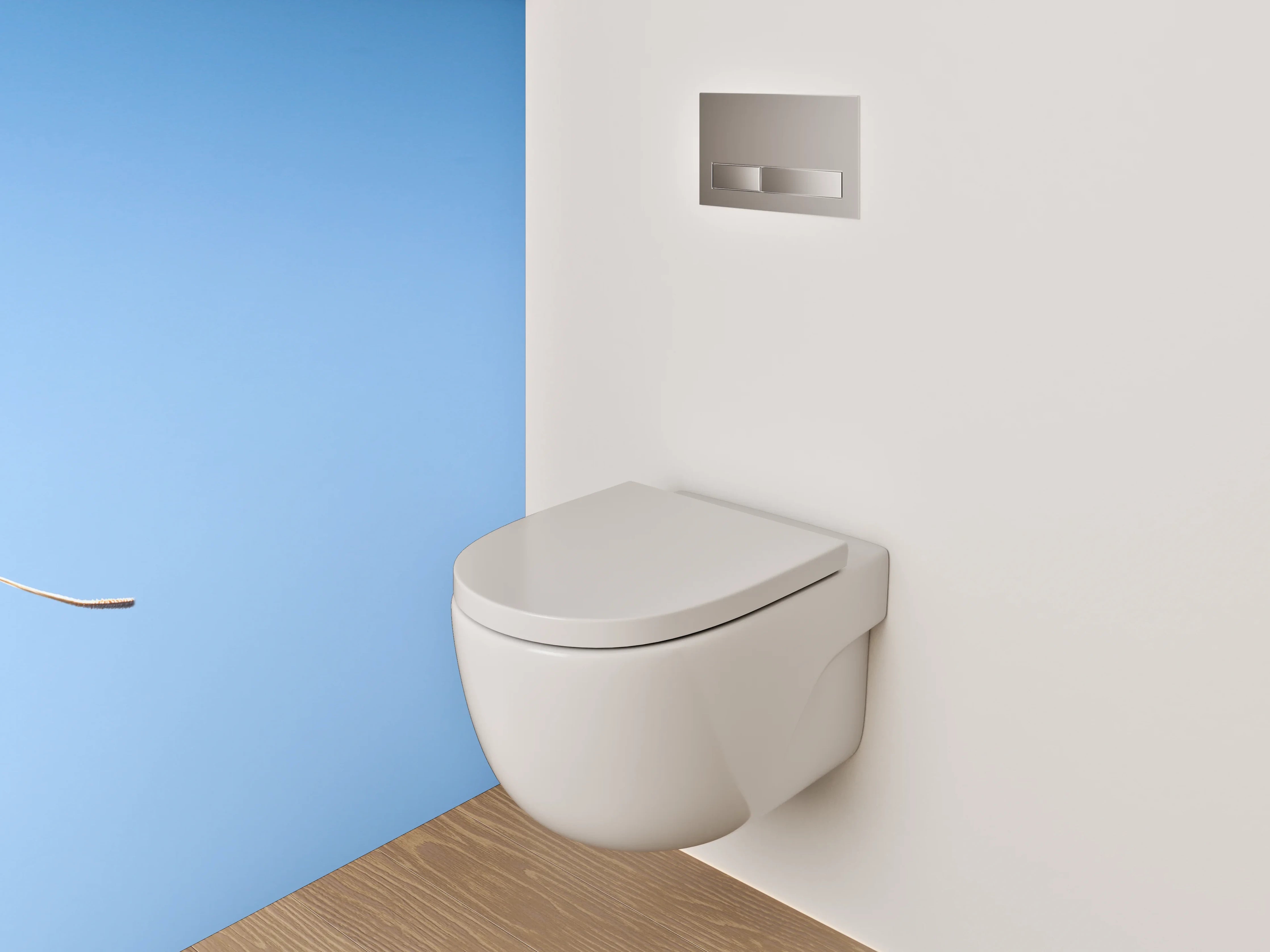 WC-Rückwand - Pusteblume im Wind vor blauem Himmel