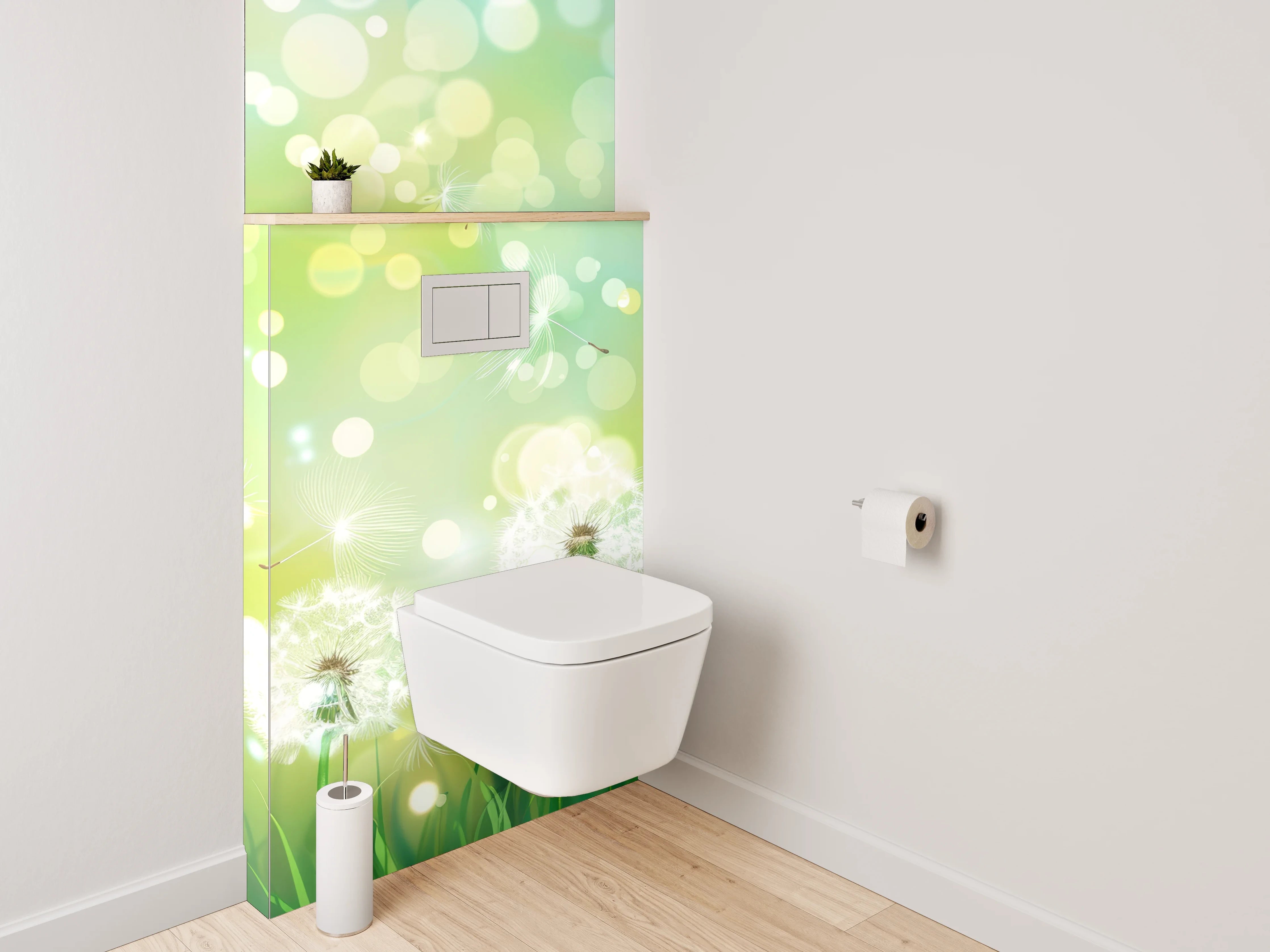 WC-Rückwand - Pusteblumen Traum Wiese Frühling