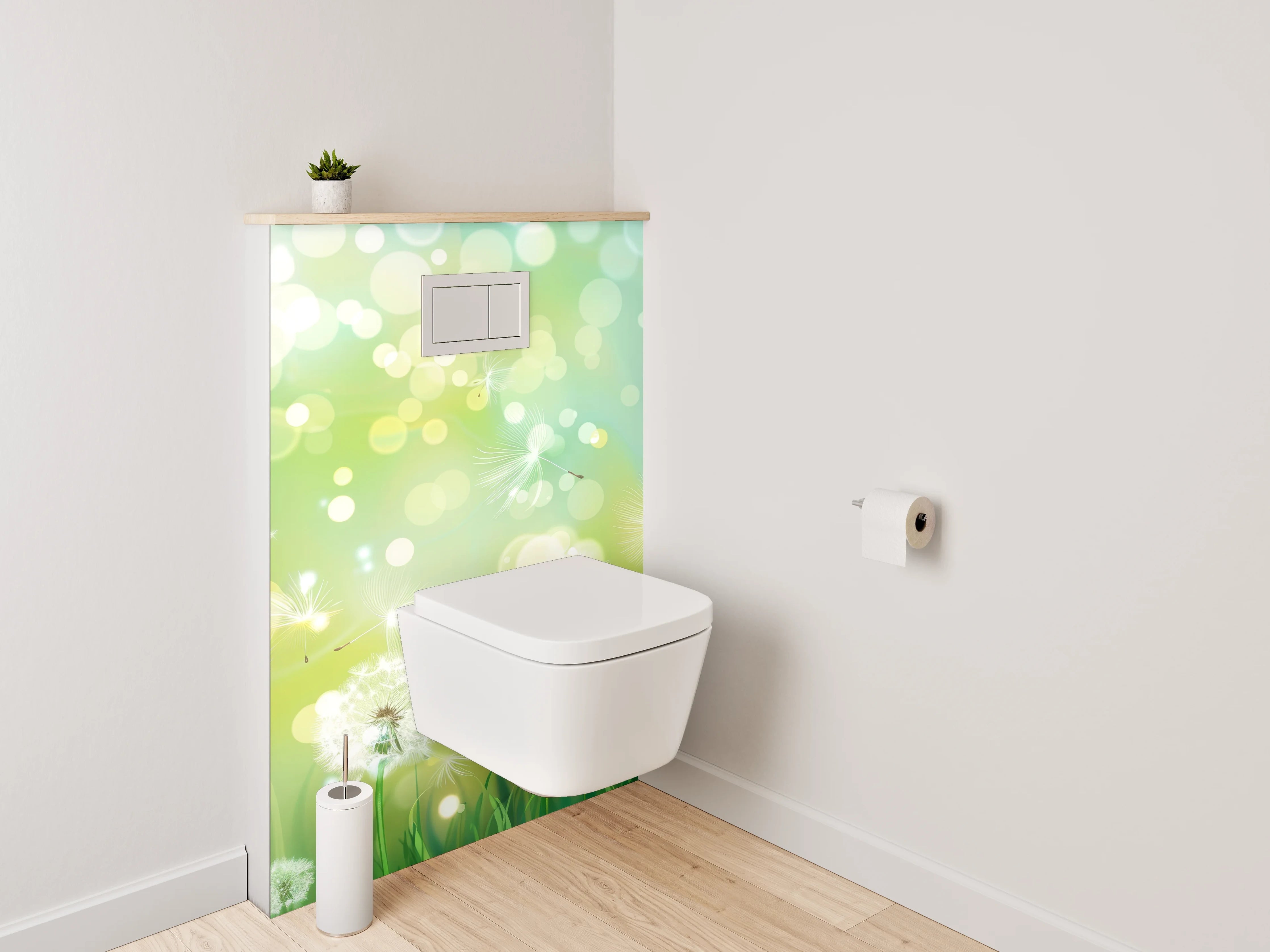 WC-Rückwand - Pusteblumen Traum Wiese Frühling