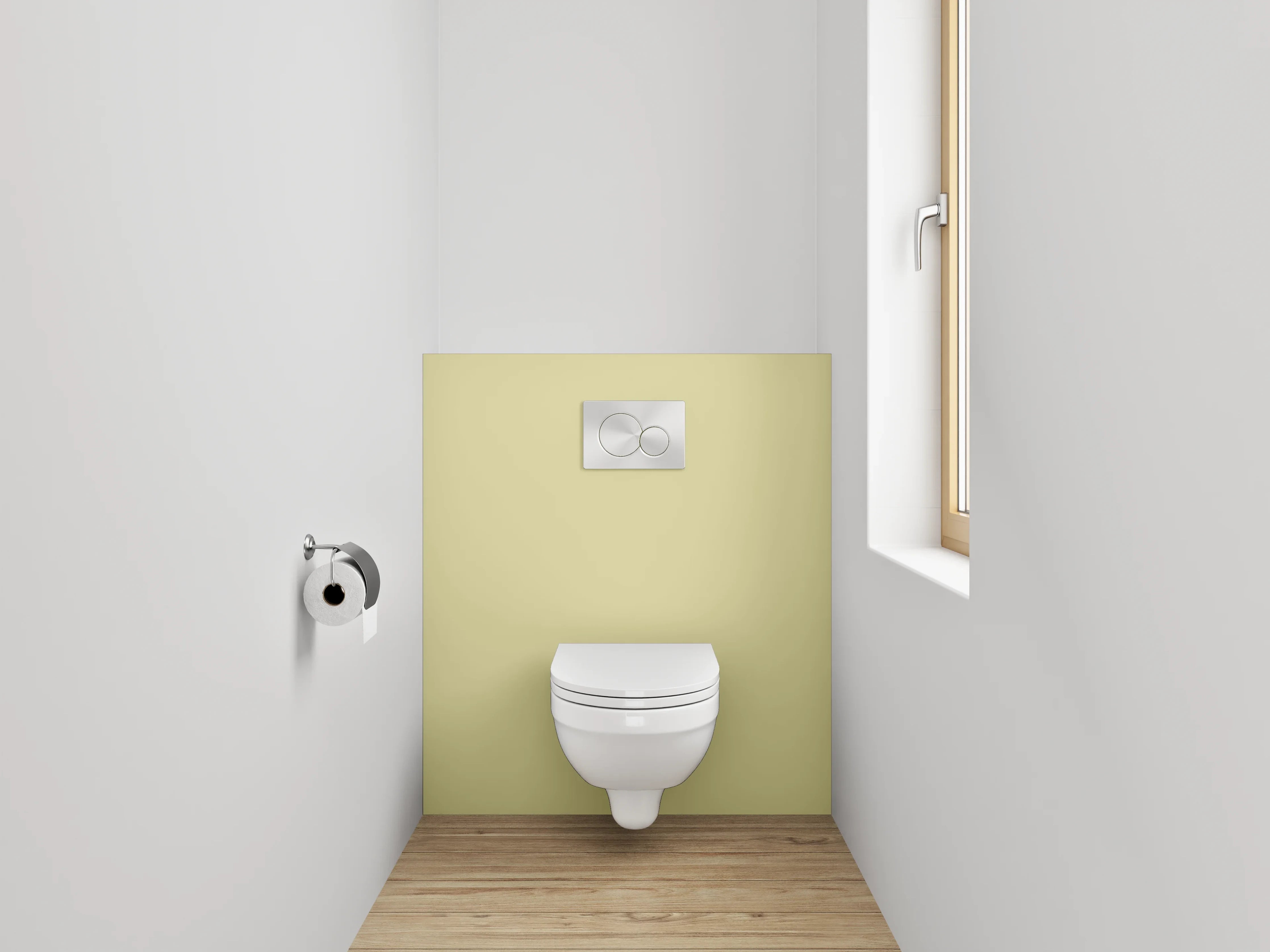 WC-Rückwand - RAL 1000 Grünbeige