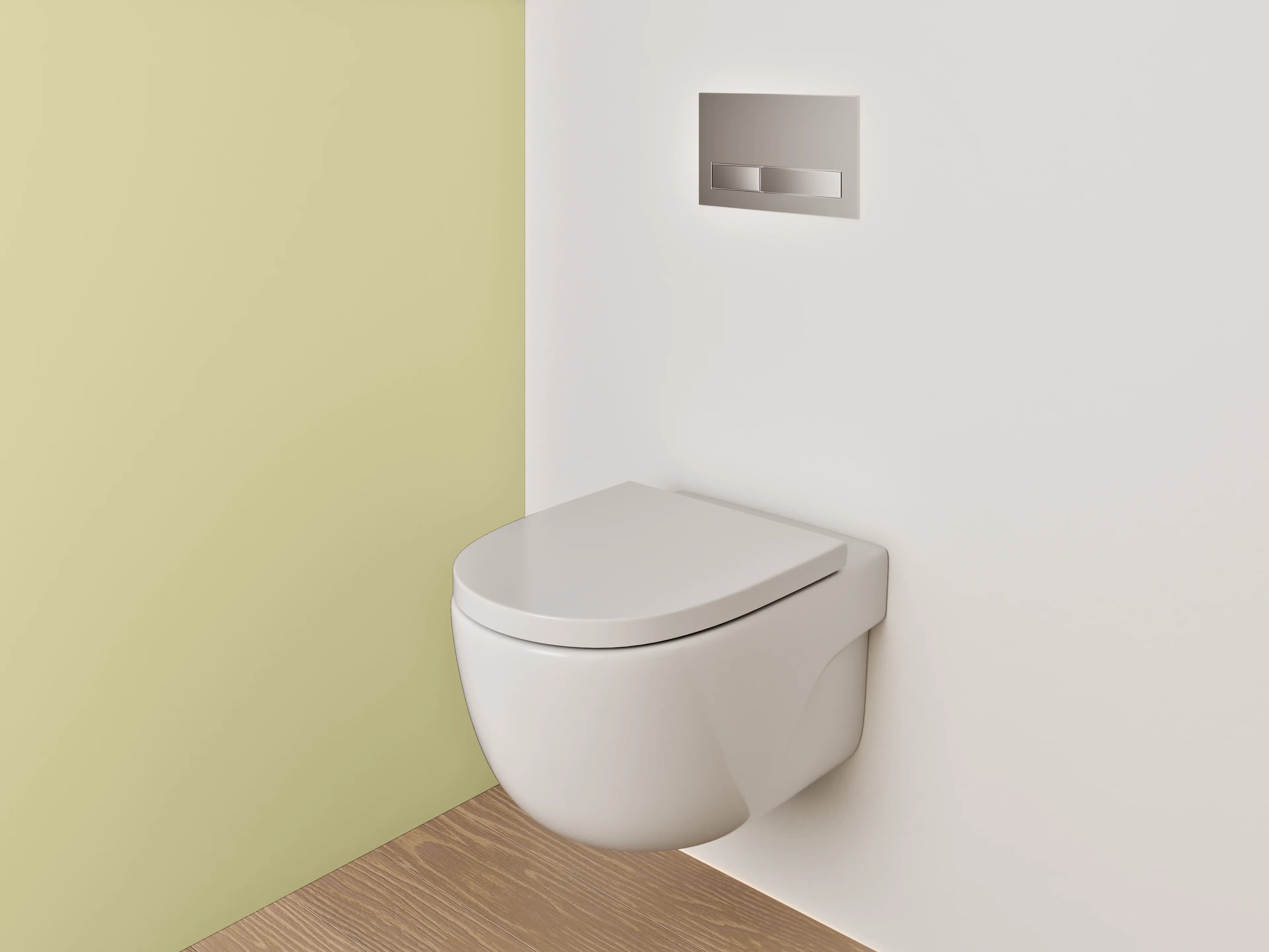 WC-Rückwand - RAL 1000 Grünbeige