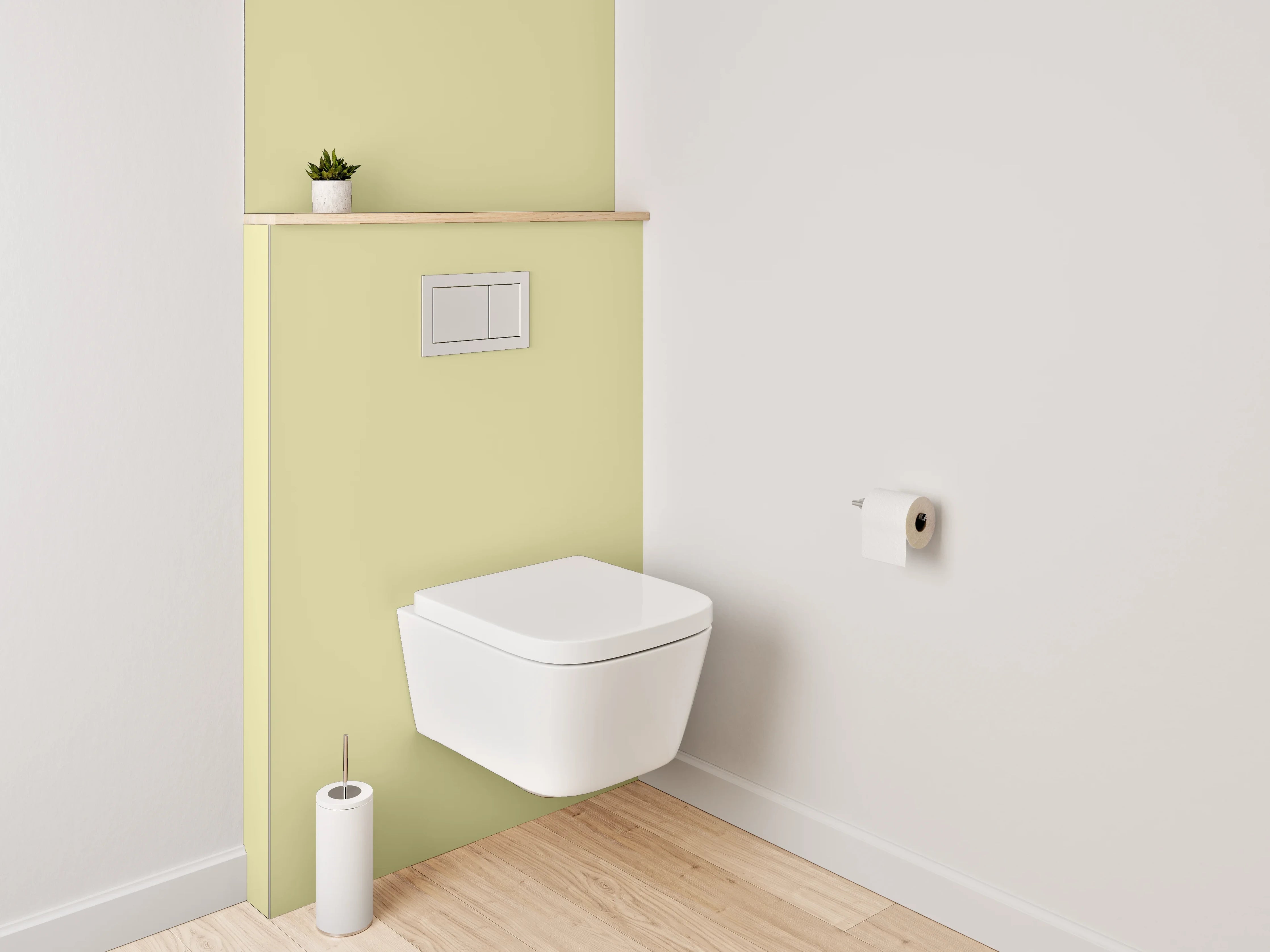 WC-Rückwand - RAL 1000 Grünbeige