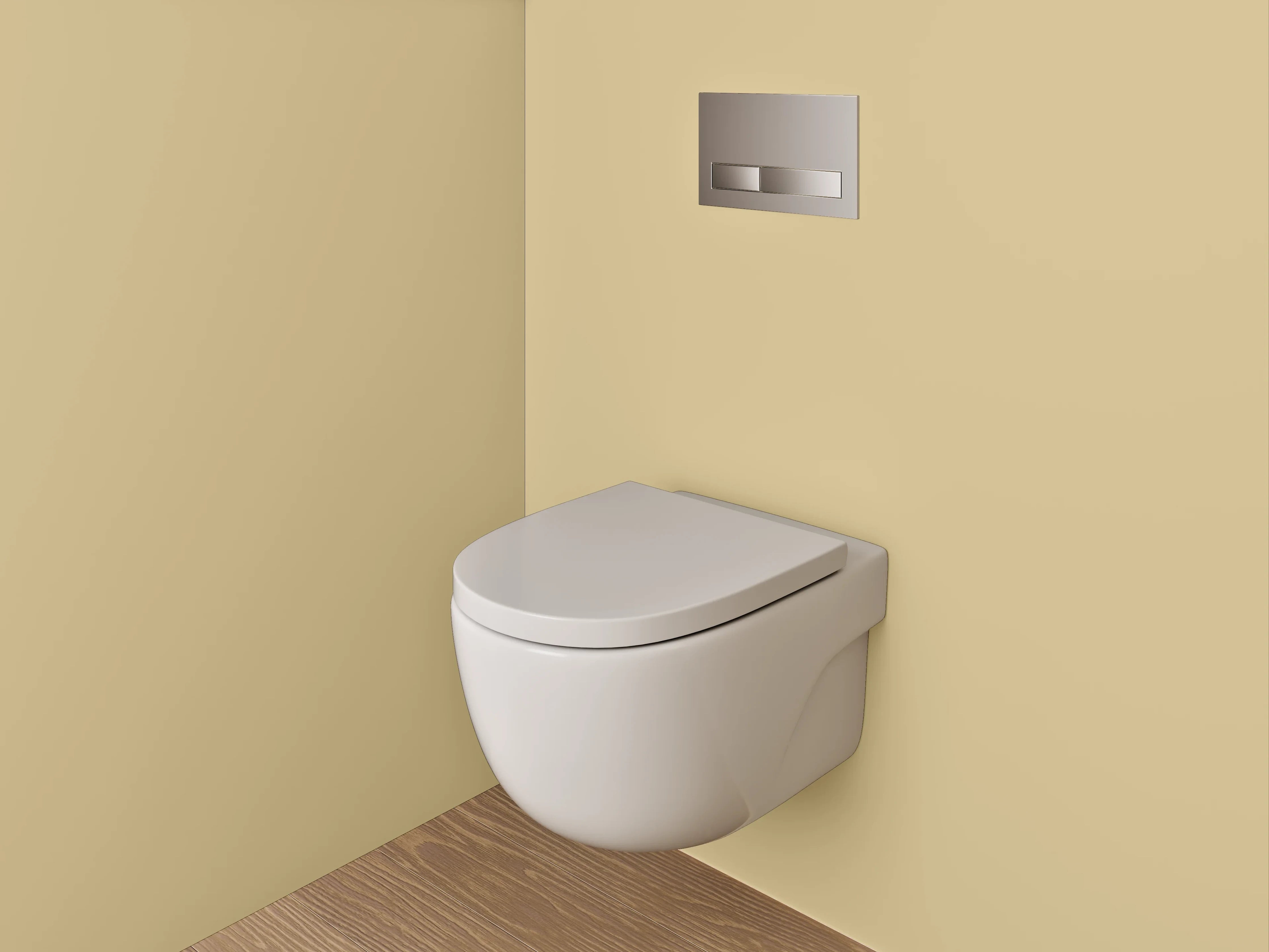 WC-Rückwand - RAL 1001 Beigebraun