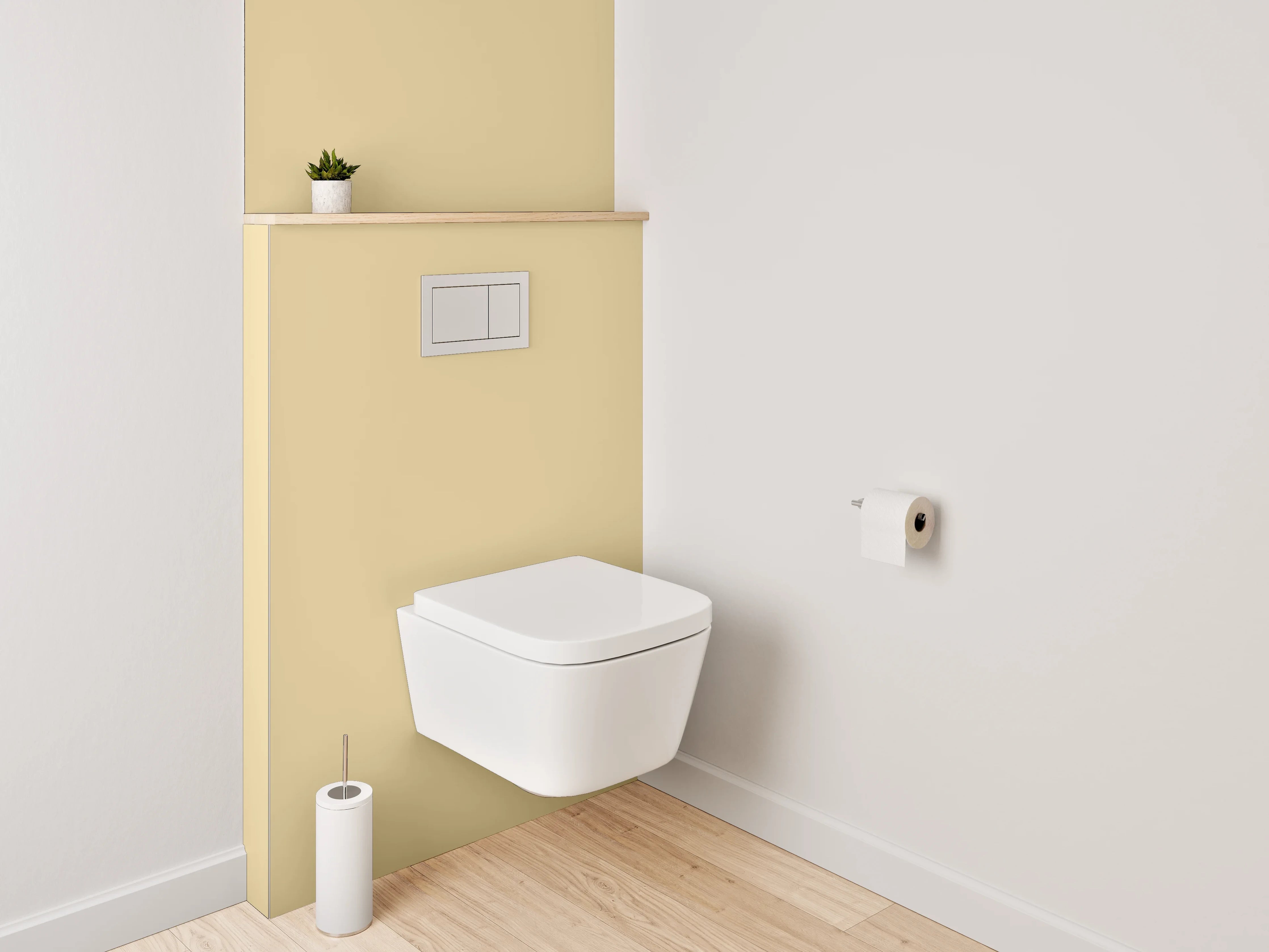 WC-Rückwand - RAL 1001 Beigebraun