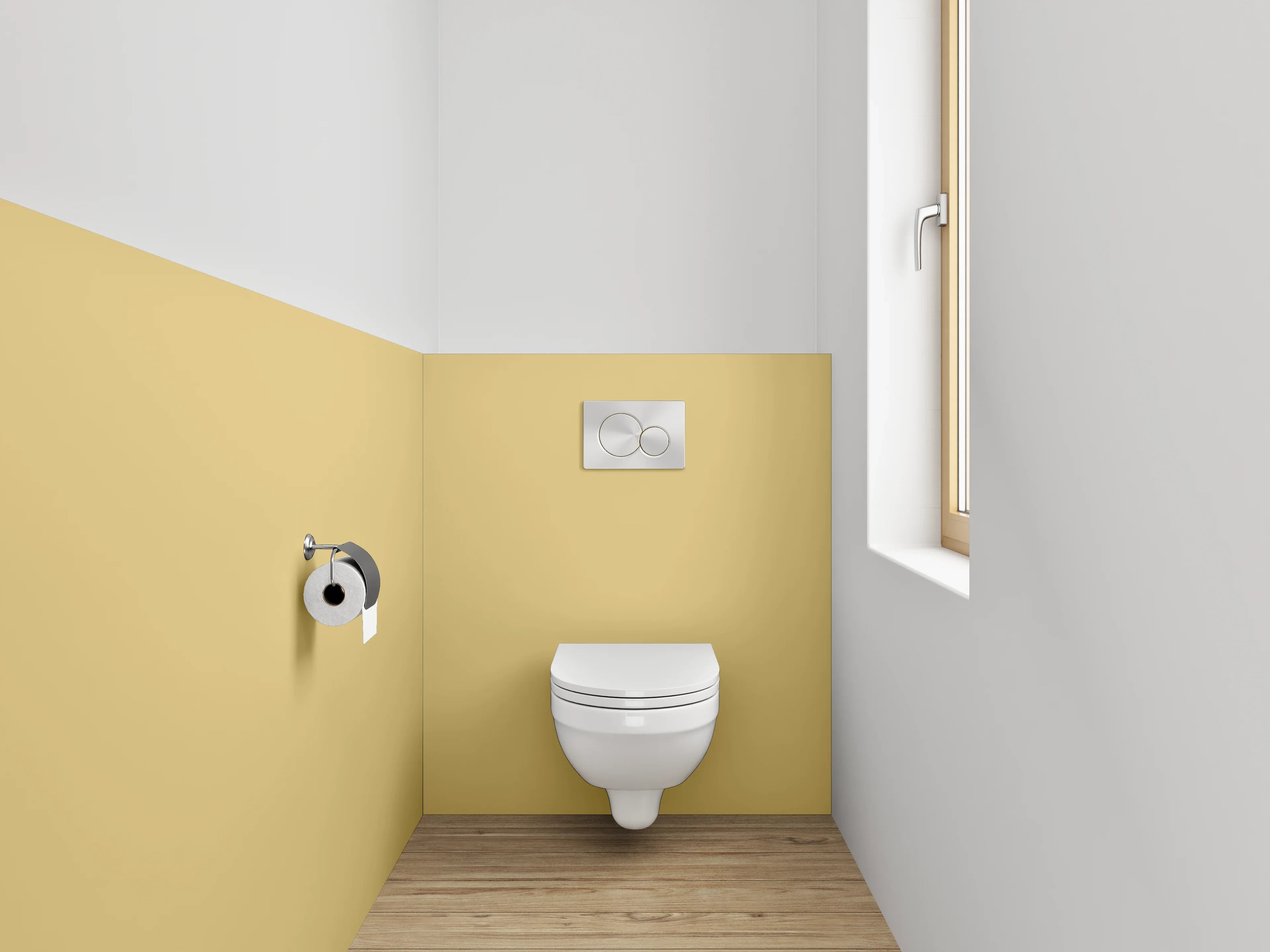 WC-Rückwand - RAL 1002 Sandgelb