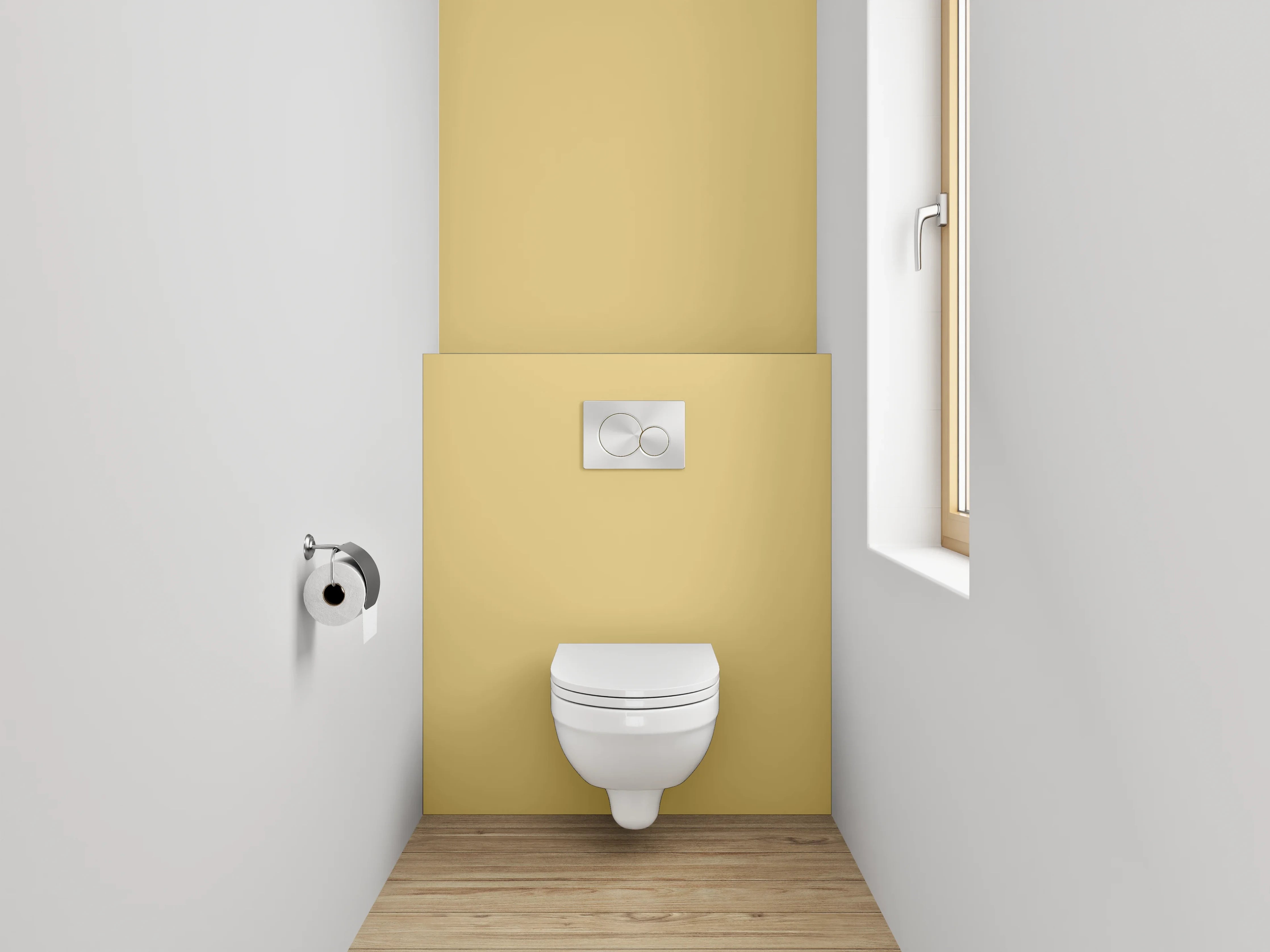 WC-Rückwand - RAL 1002 Sandgelb