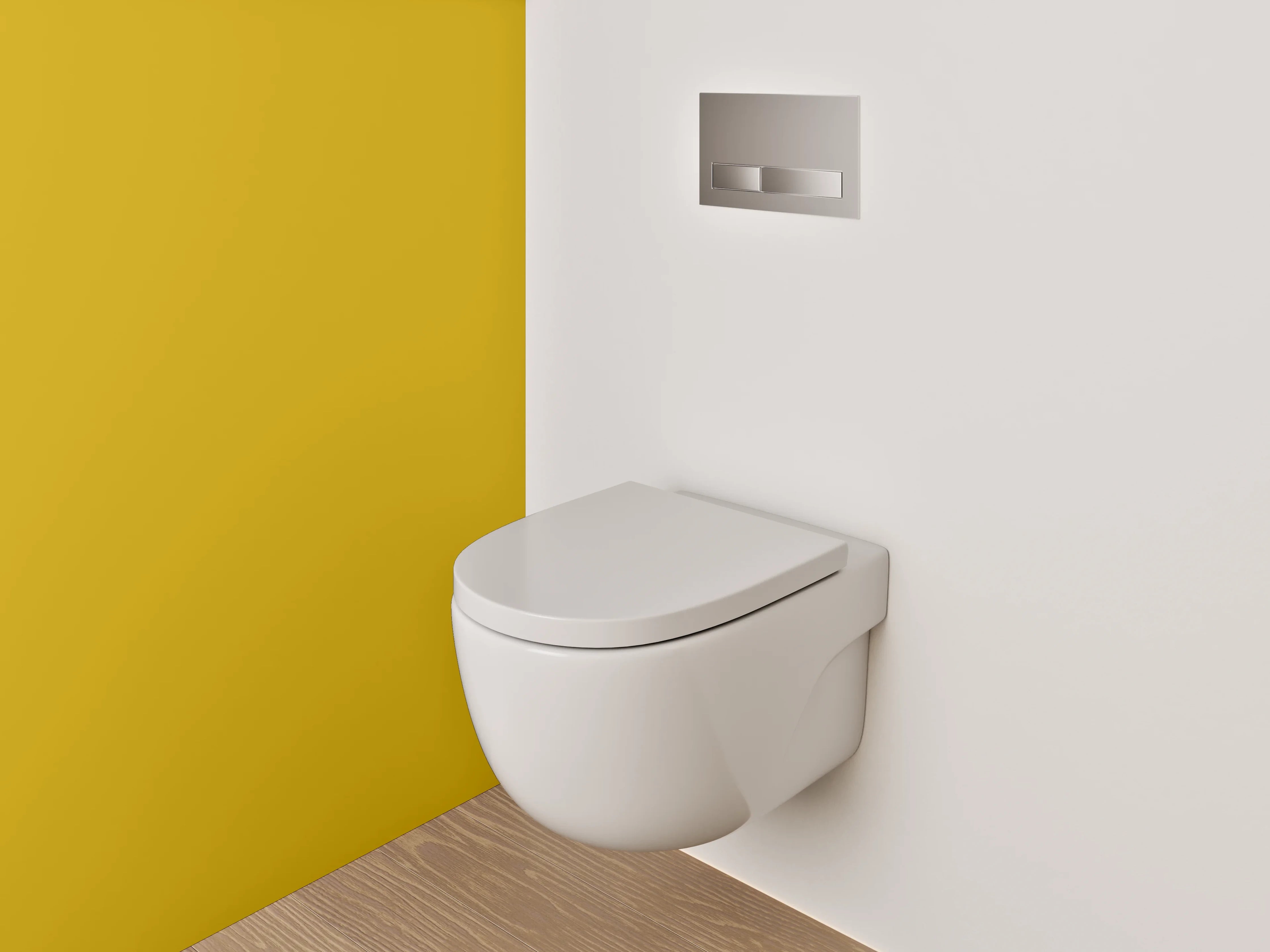 WC-Rückwand - RAL 1005 Honiggelb