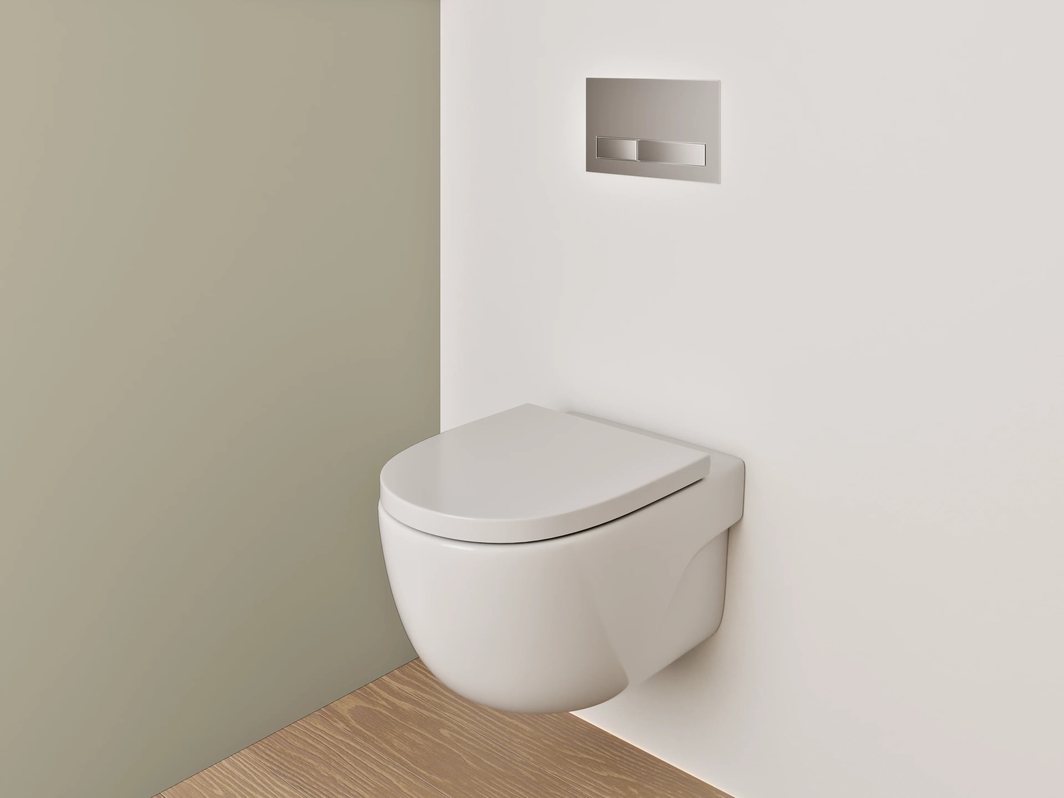 WC-Rückwand - RAL 1035 Perlbeigegrau