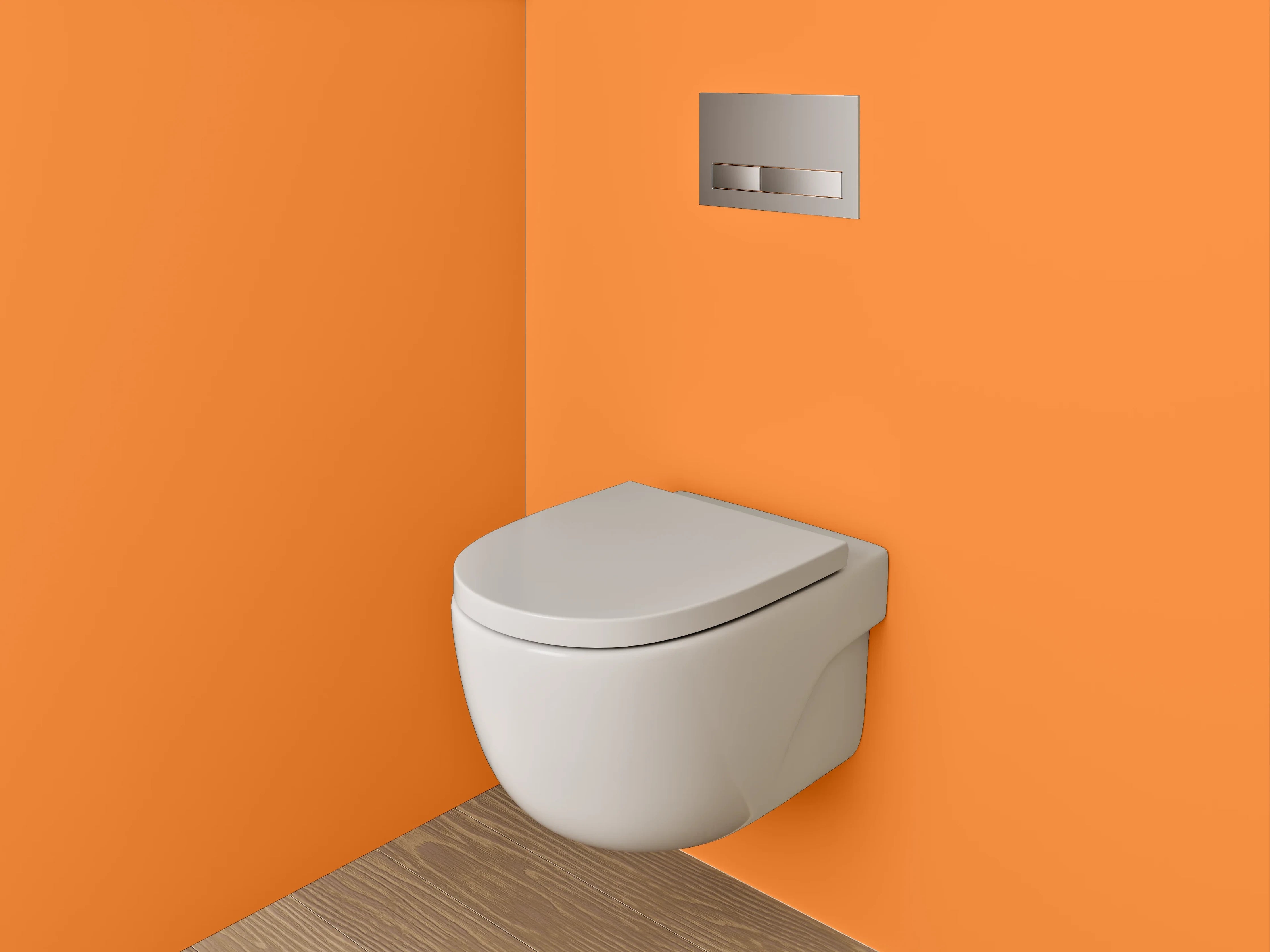 WC-Rückwand - RAL 2003 Pastellorange