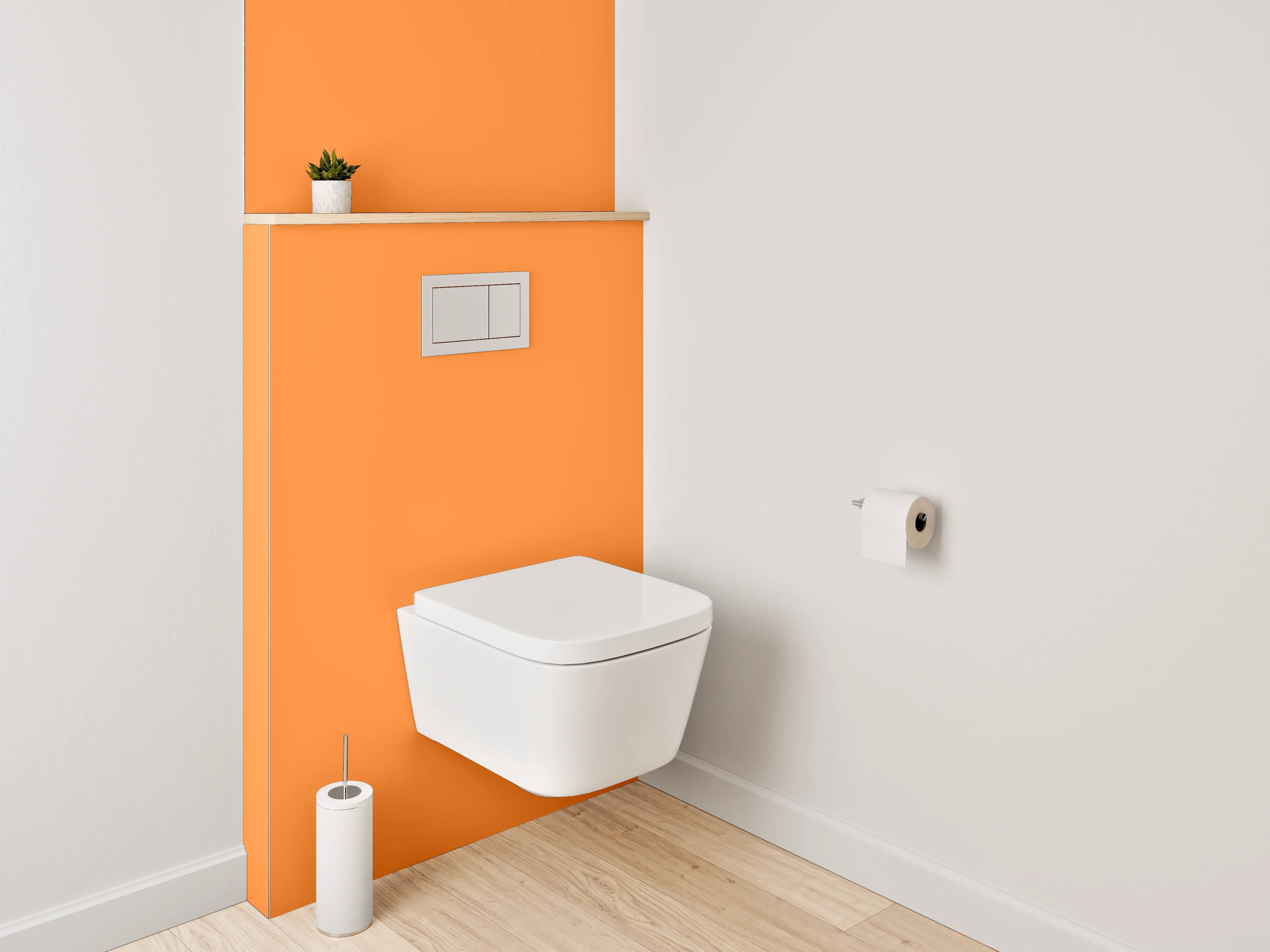 WC-Rückwand - RAL 2003 Pastellorange