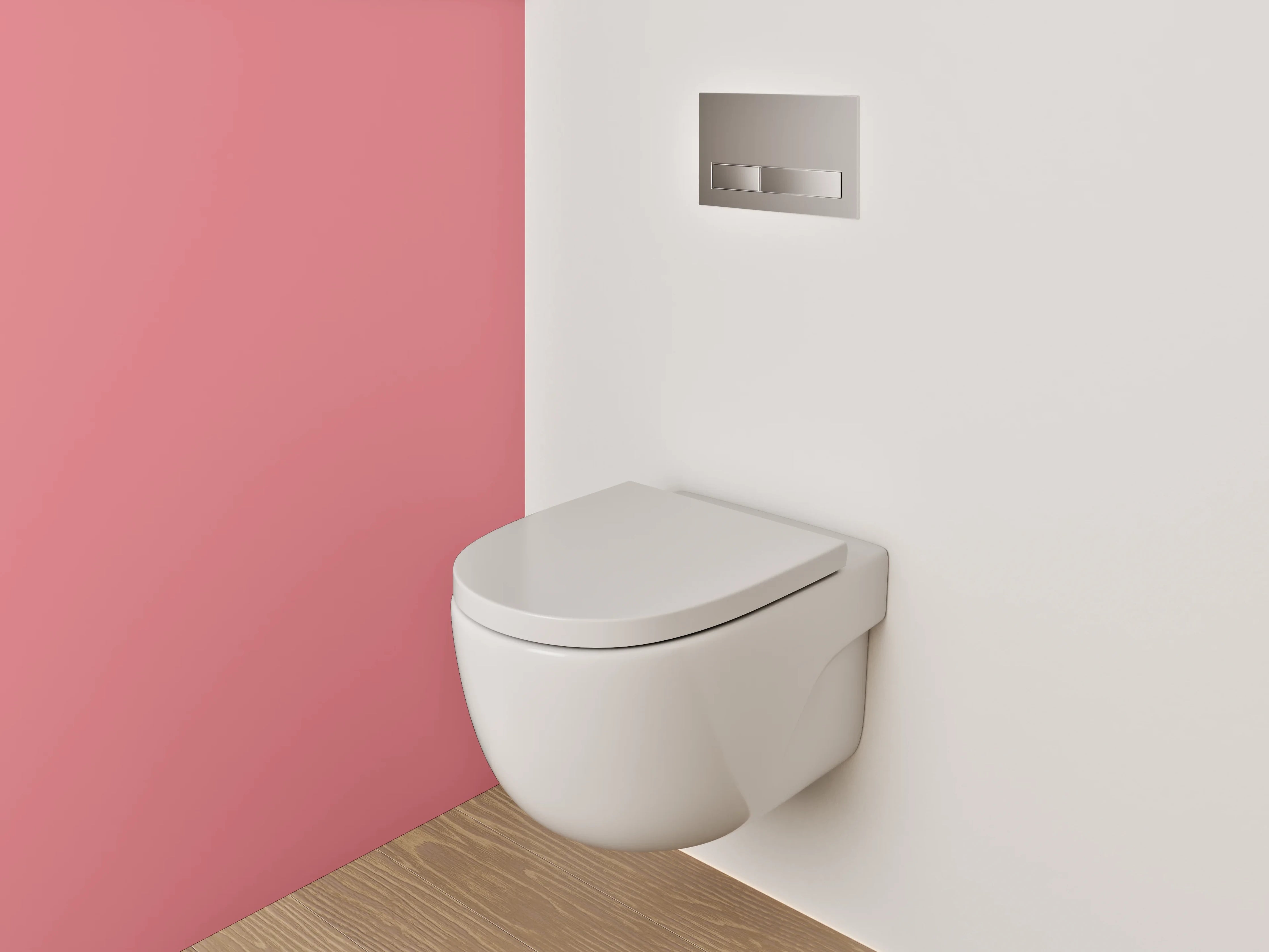 WC-Rückwand - RAL 3014 Altrosa