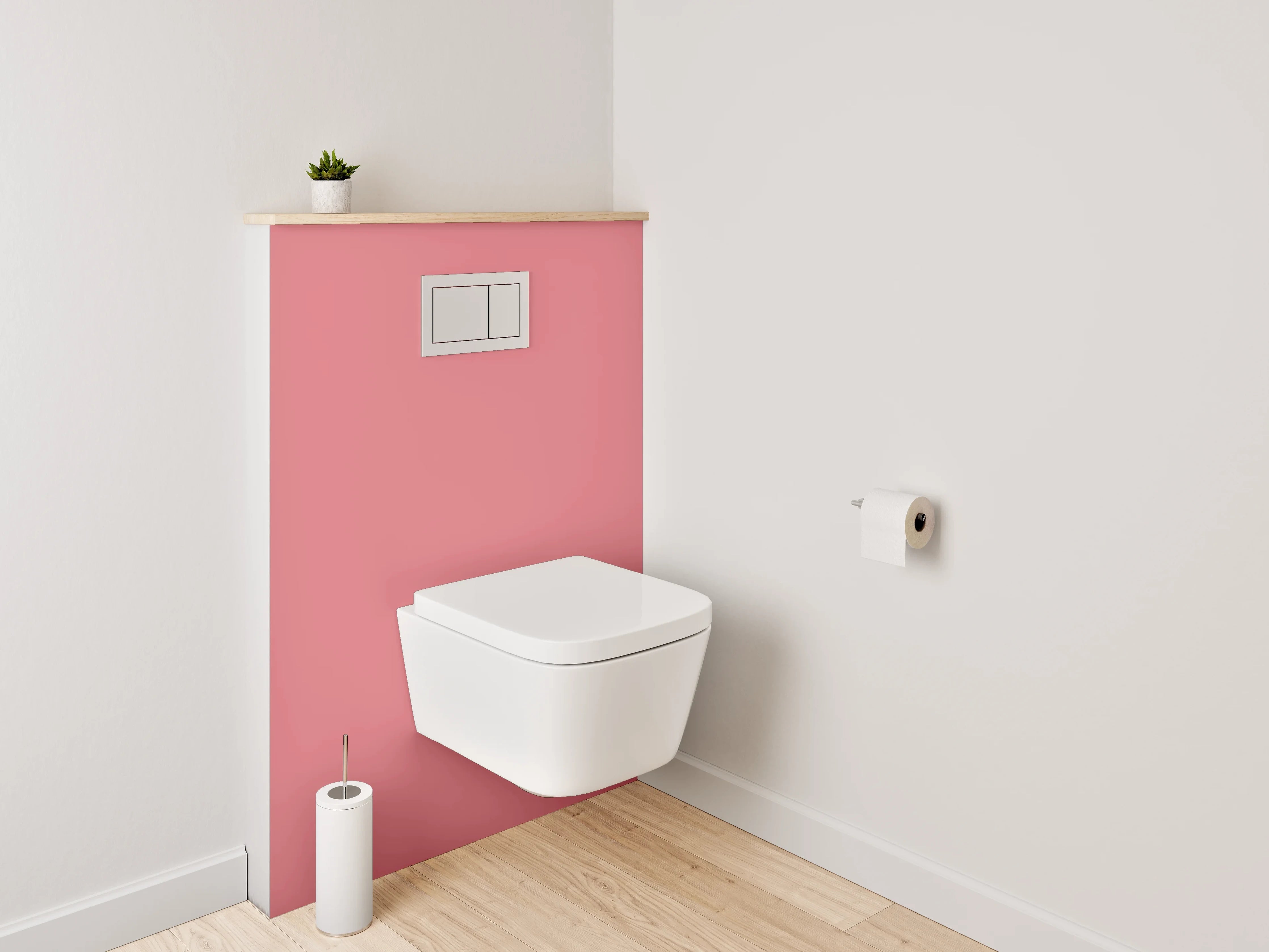 WC-Rückwand - RAL 3014 Altrosa