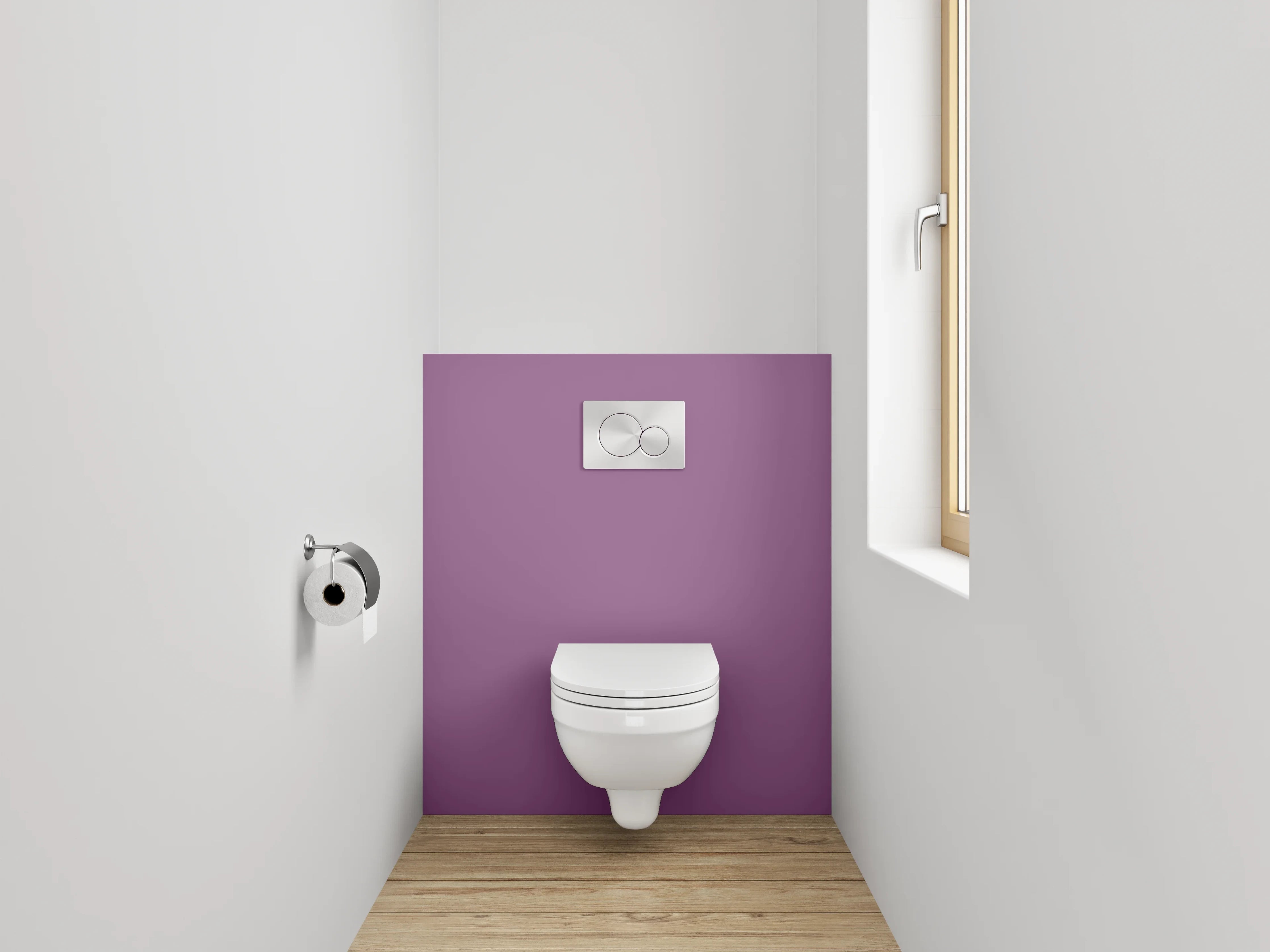 WC-Rückwand - RAL 4001 Rotlila