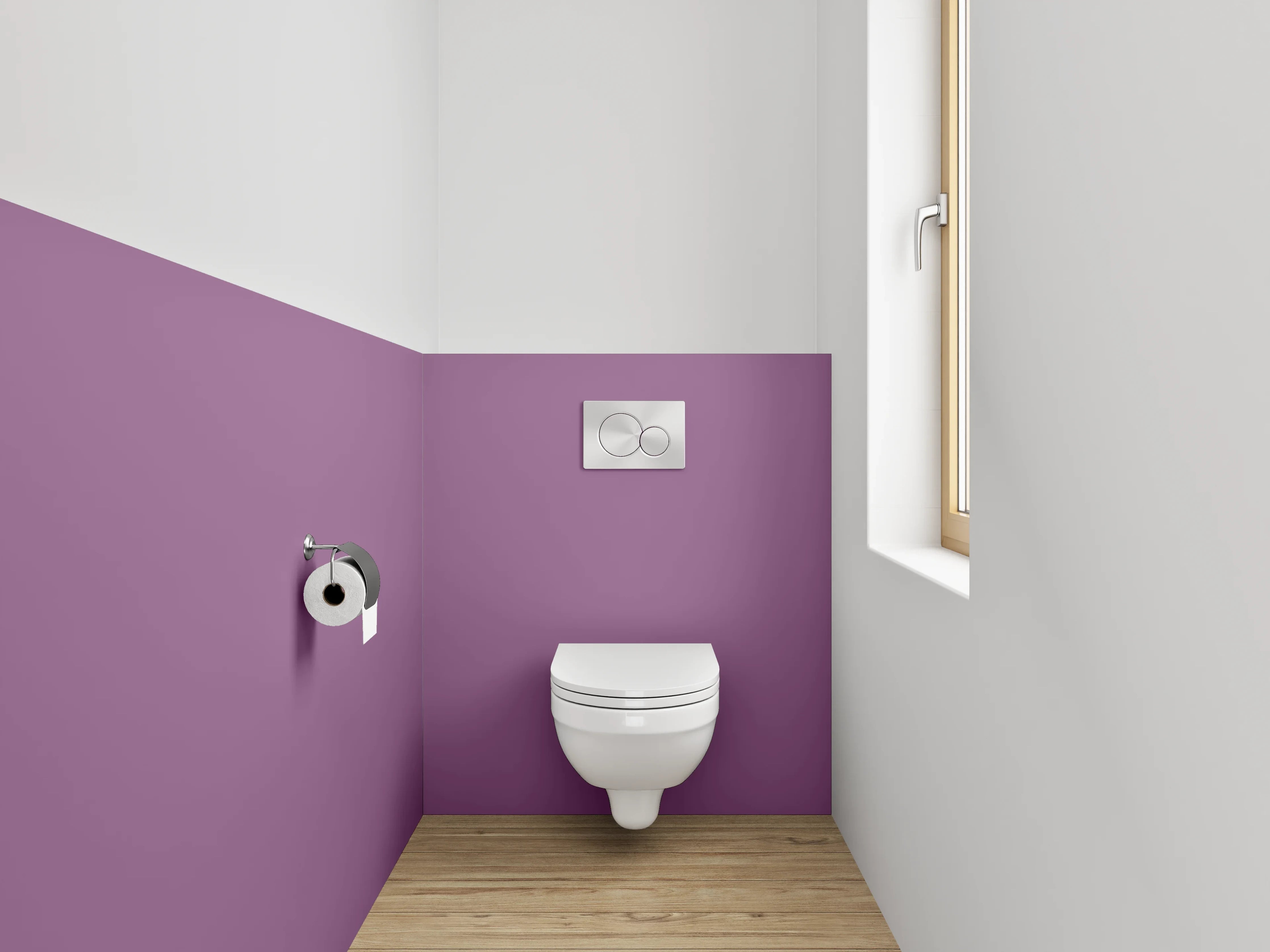 WC-Rückwand - RAL 4001 Rotlila