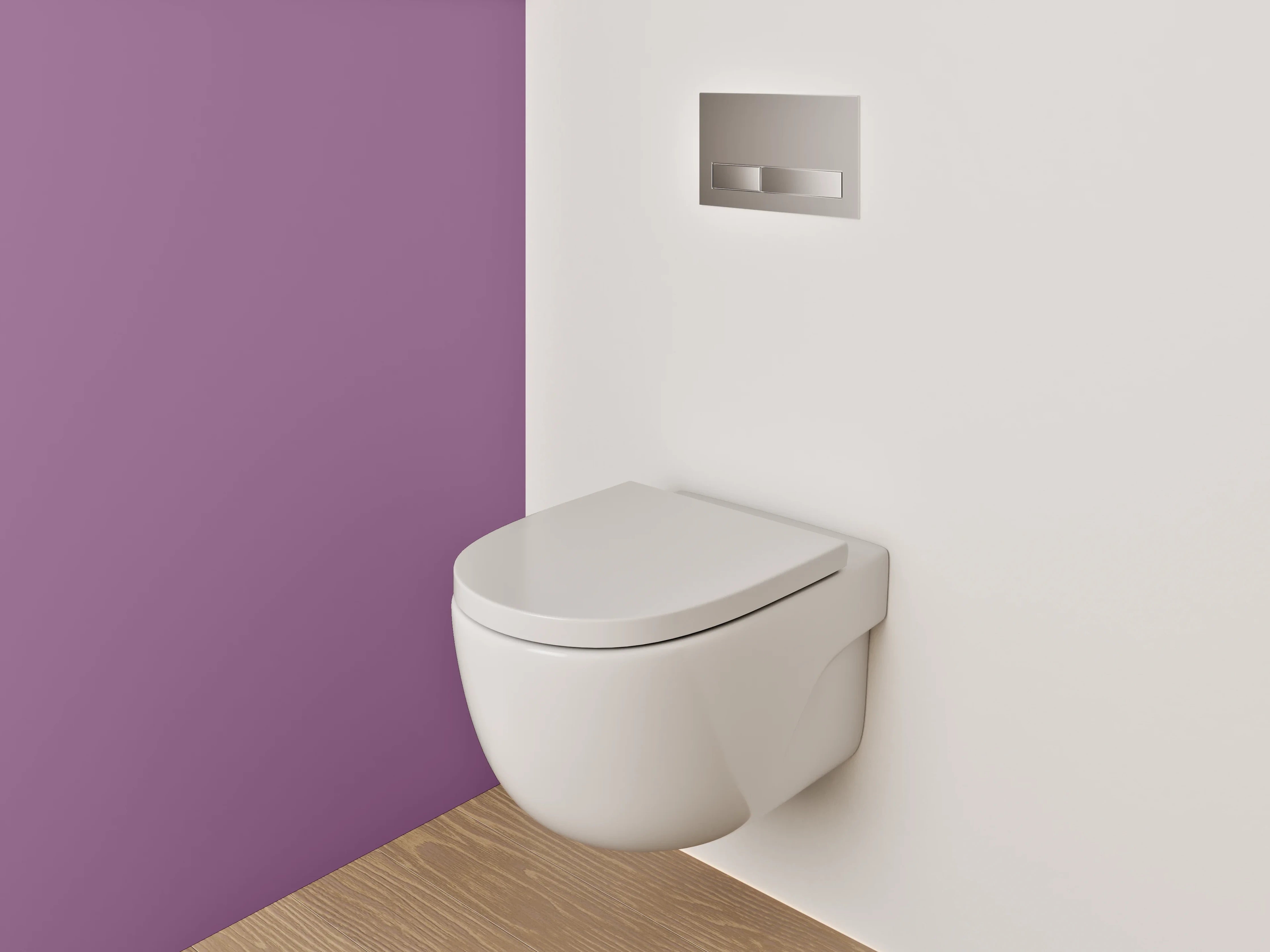 WC-Rückwand - RAL 4001 Rotlila