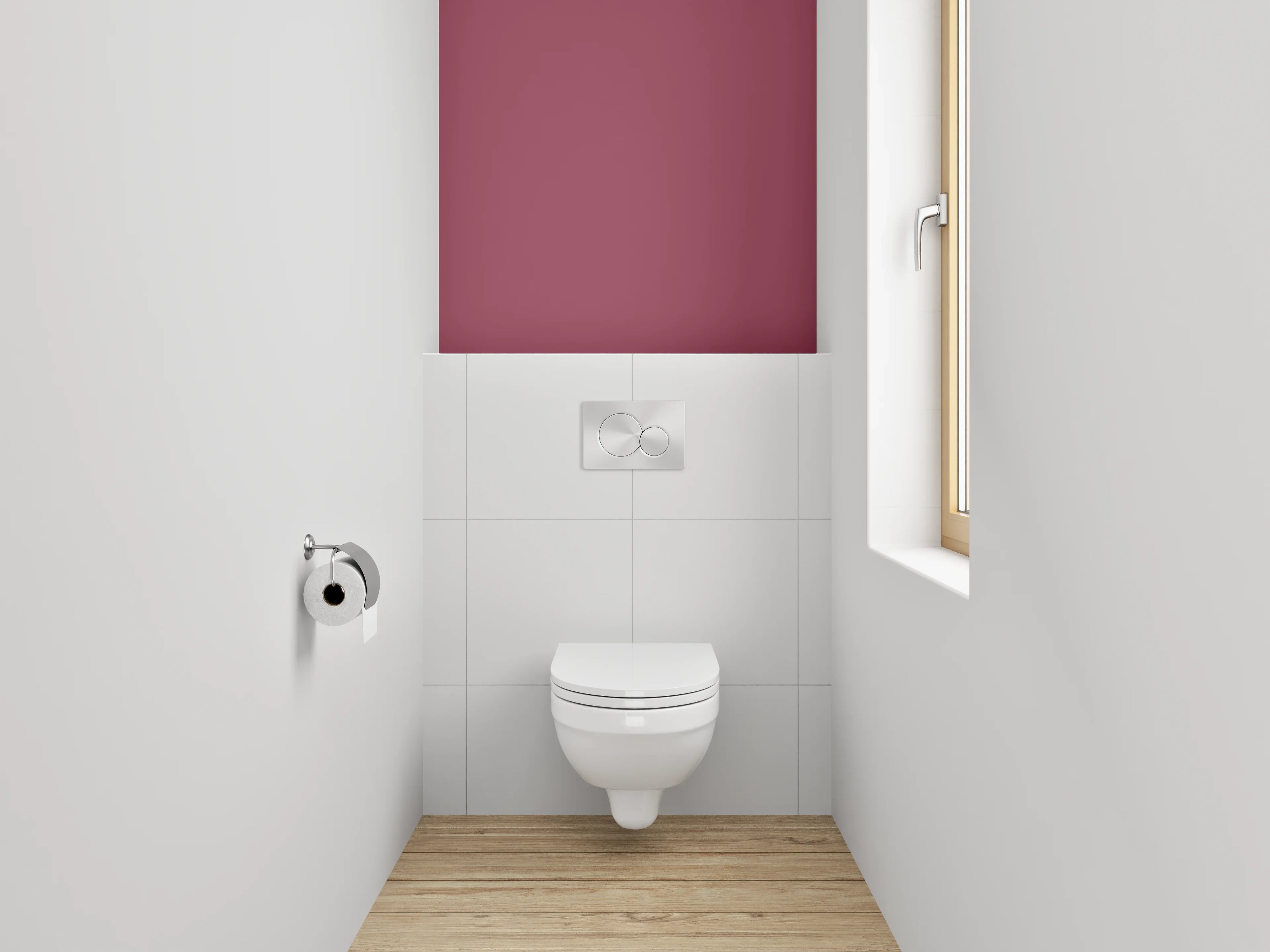 WC-Rückwand - RAL 4002 Rotviolett