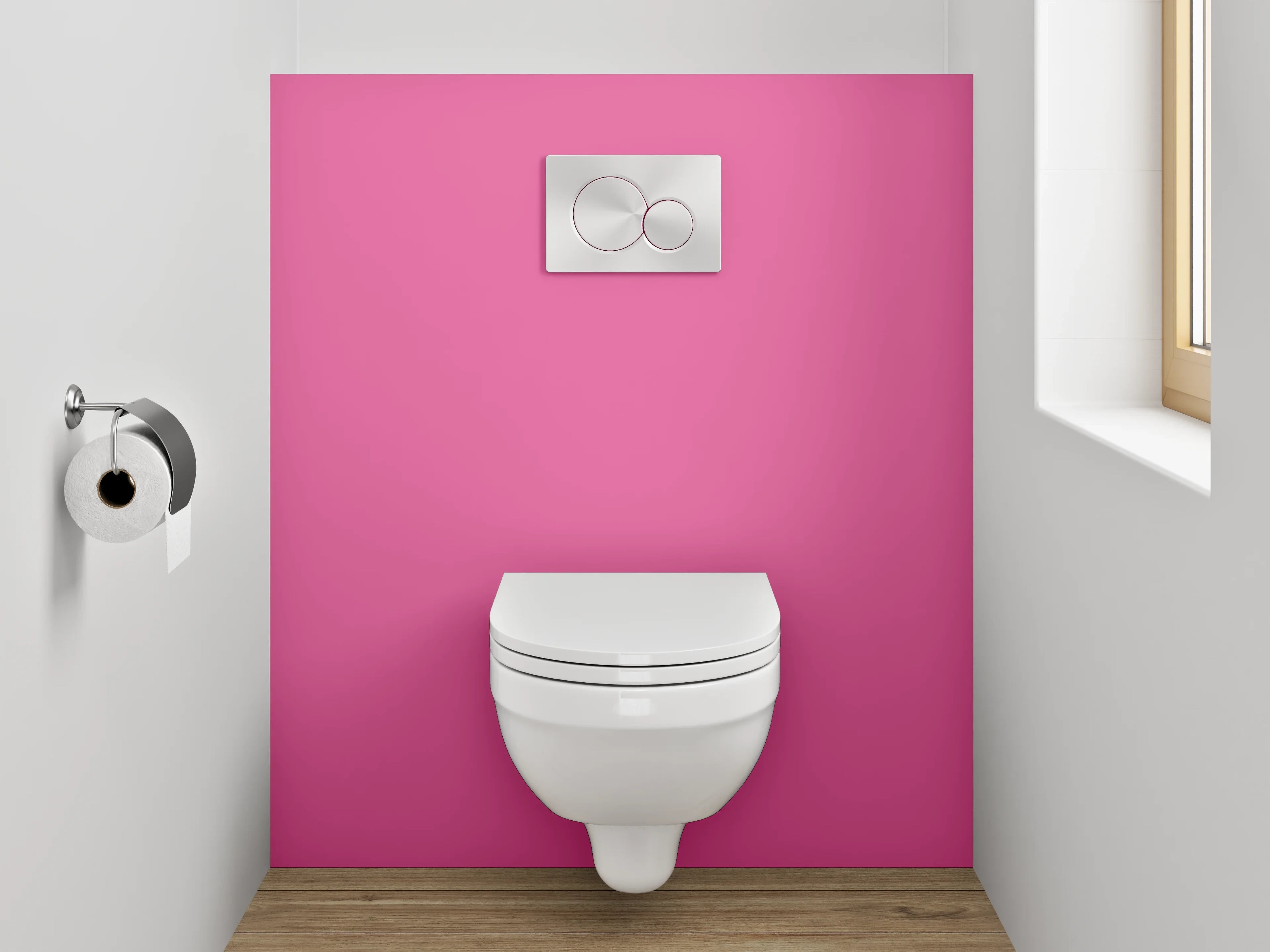 WC-Rückwand - RAL 4003 Erikaviolett