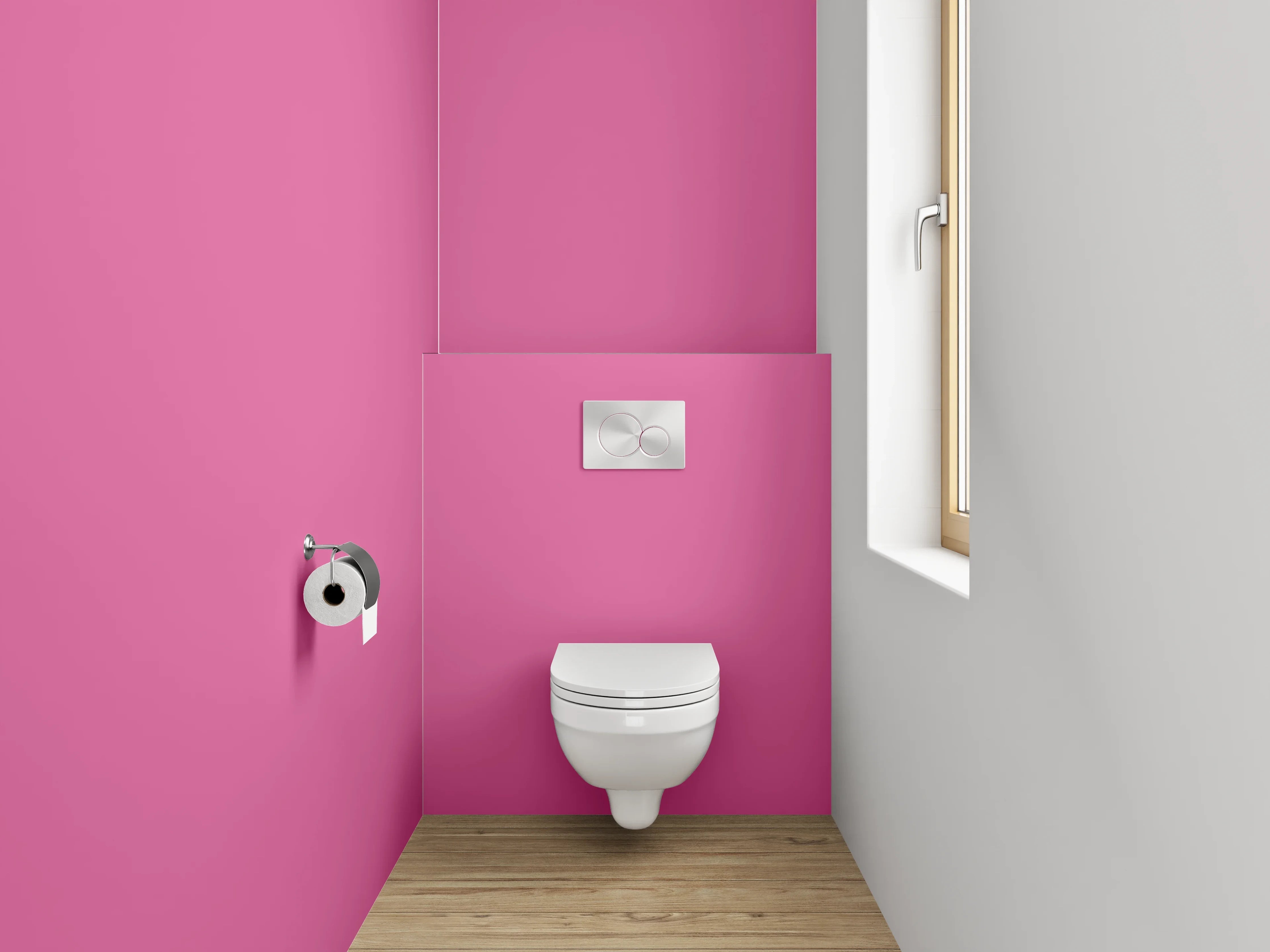 WC-Rückwand - RAL 4003 Erikaviolett