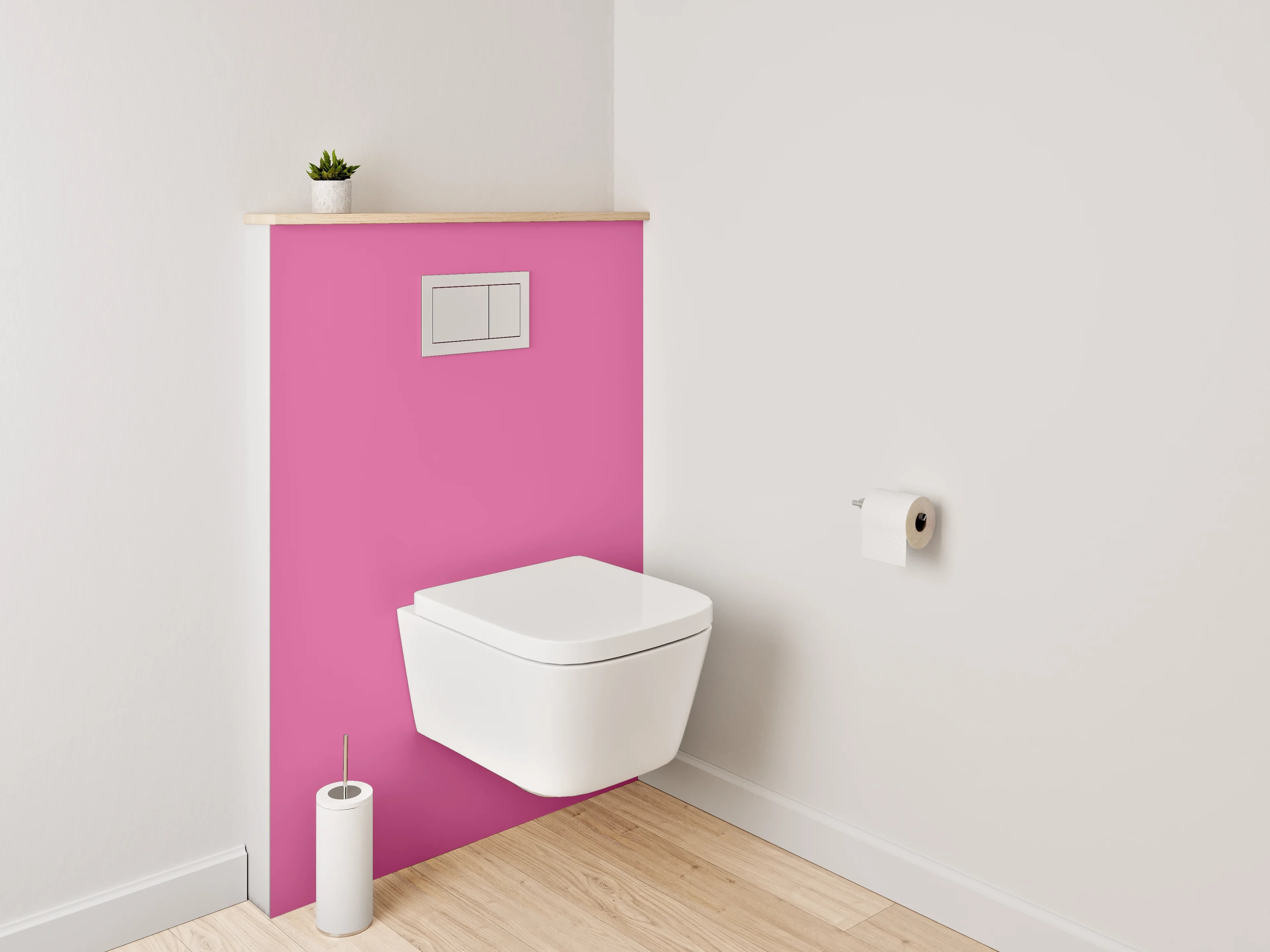 WC-Rückwand - RAL 4003 Erikaviolett