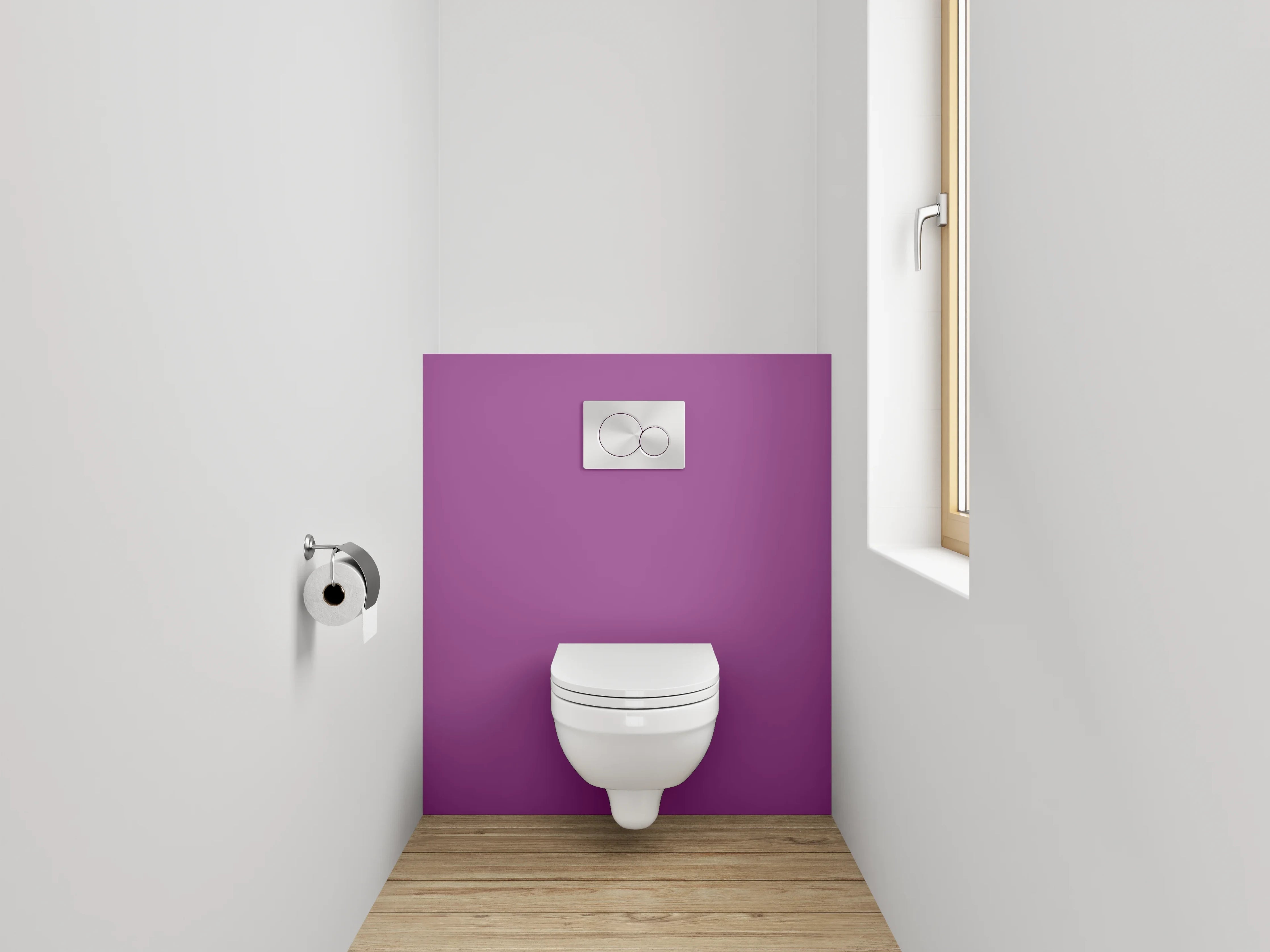 WC-Rückwand - RAL 4008 Signalviolett