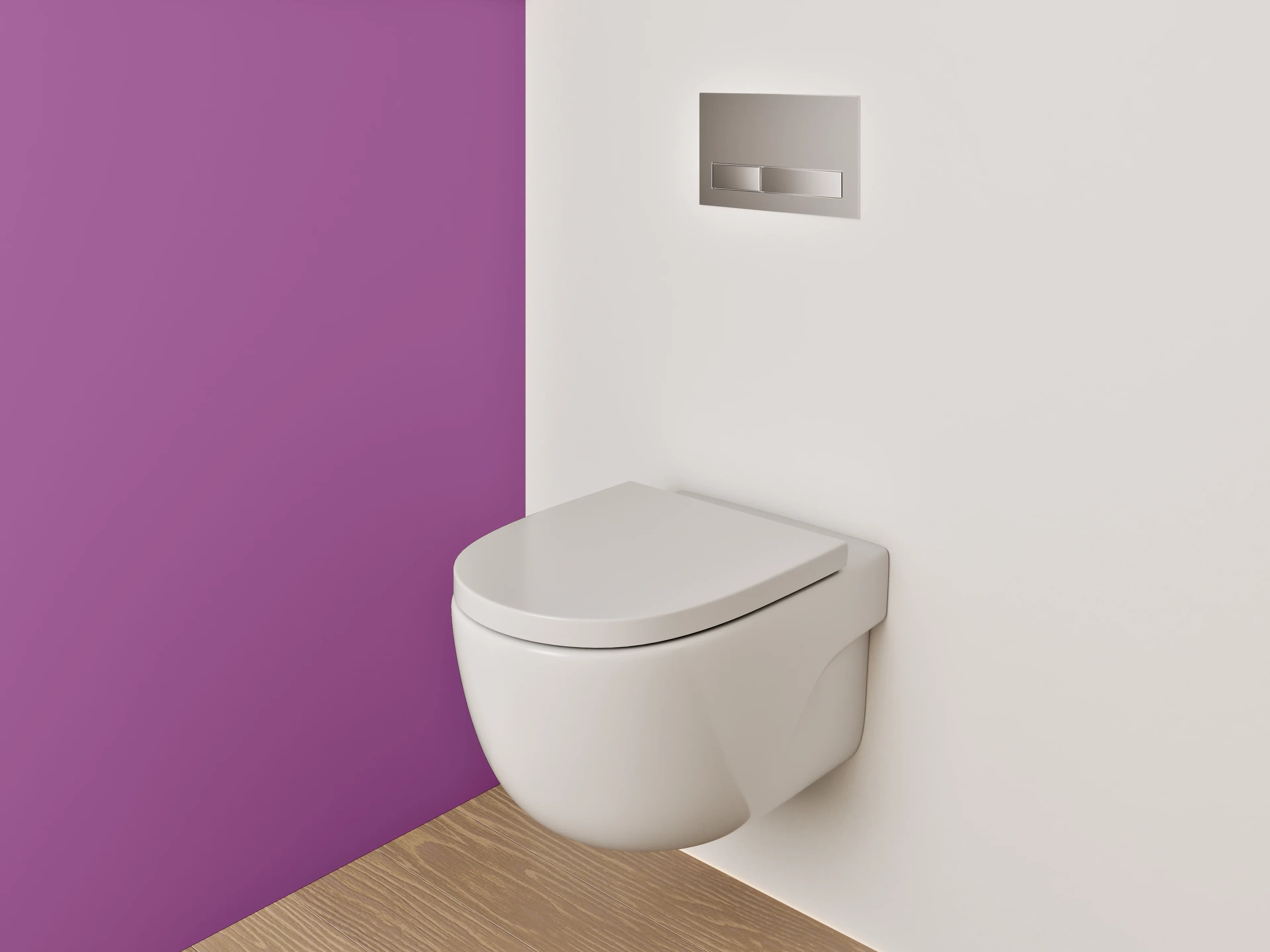 WC-Rückwand - RAL 4008 Signalviolett