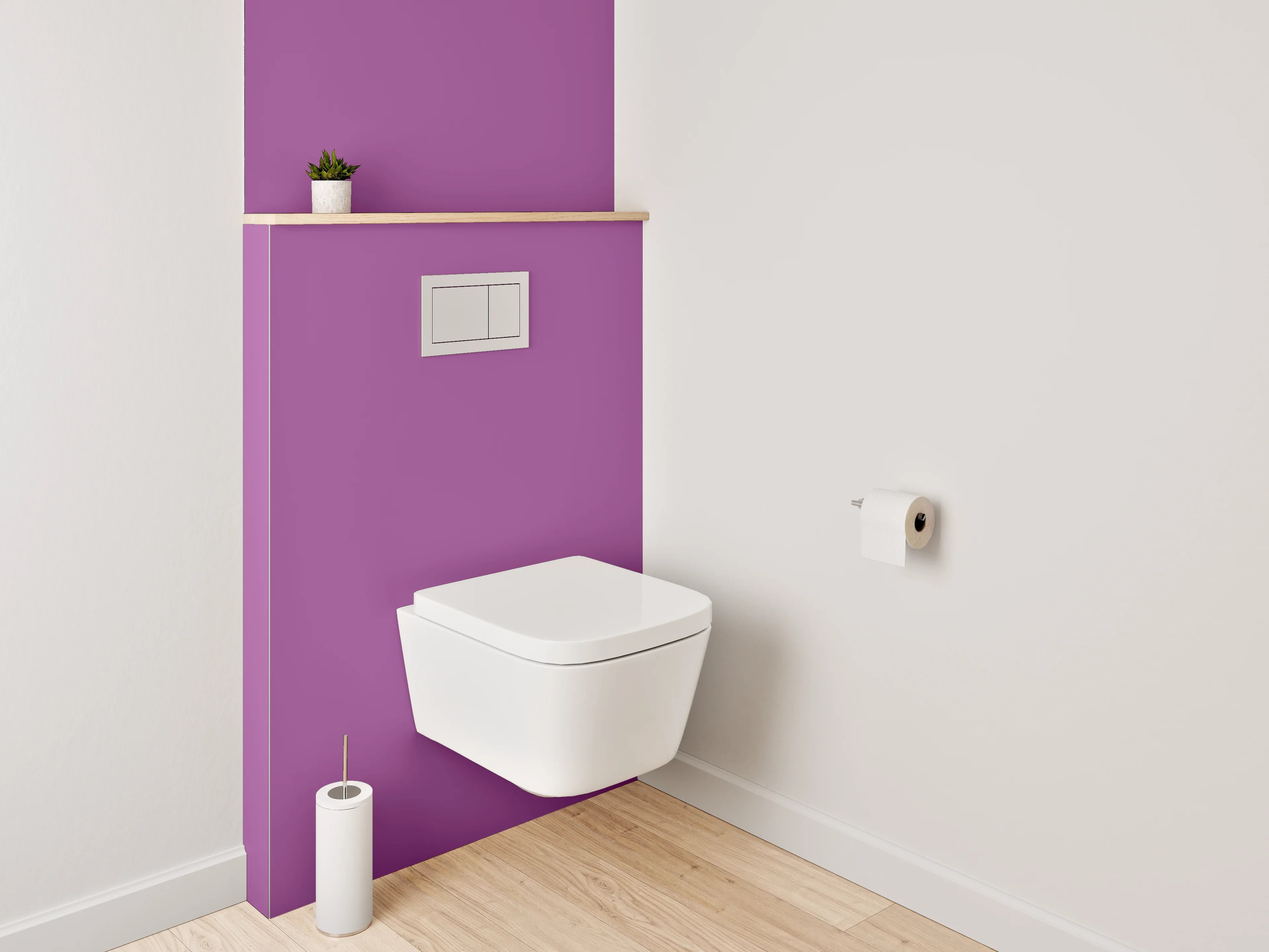 WC-Rückwand - RAL 4008 Signalviolett