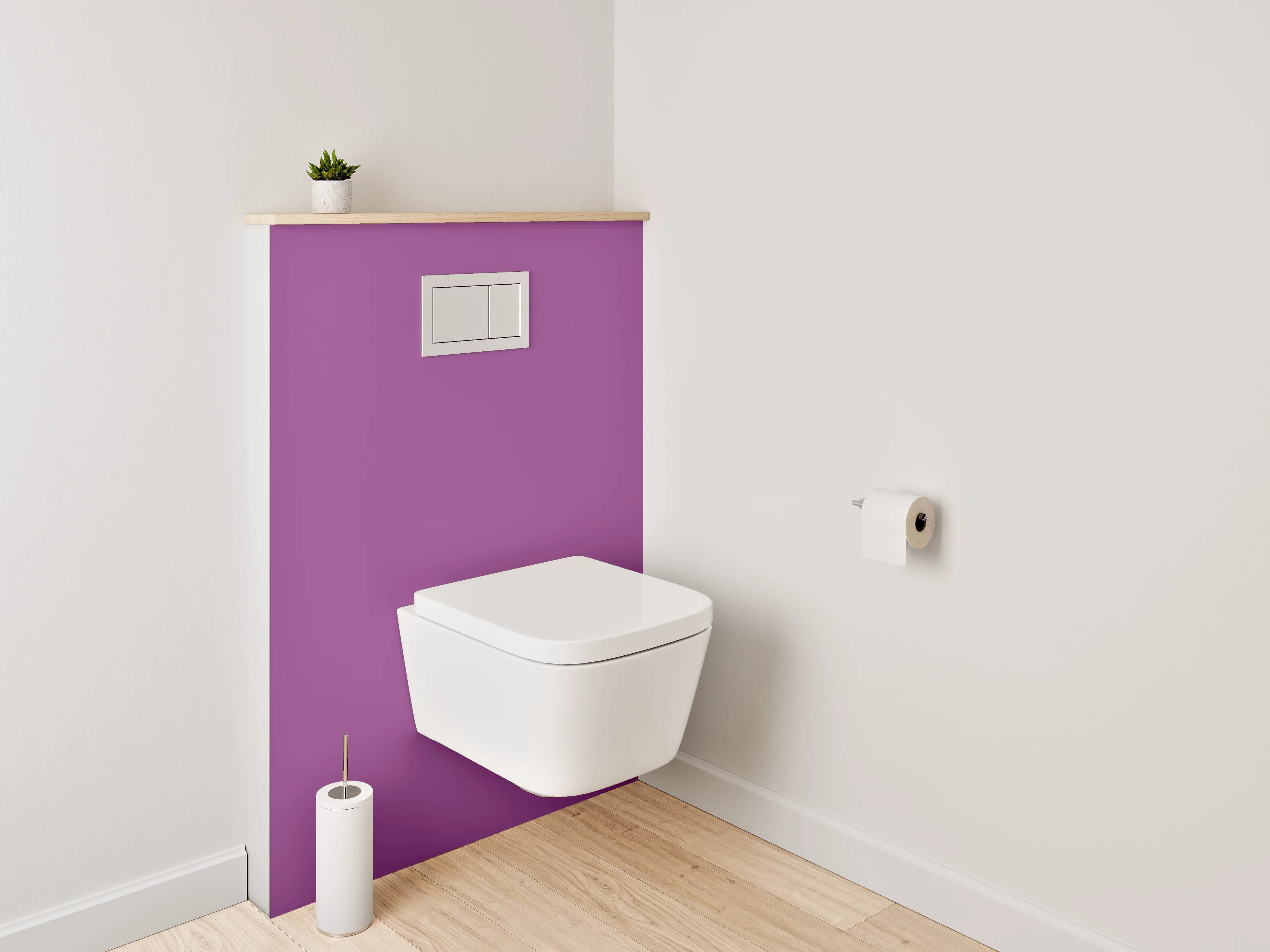 WC-Rückwand - RAL 4008 Signalviolett