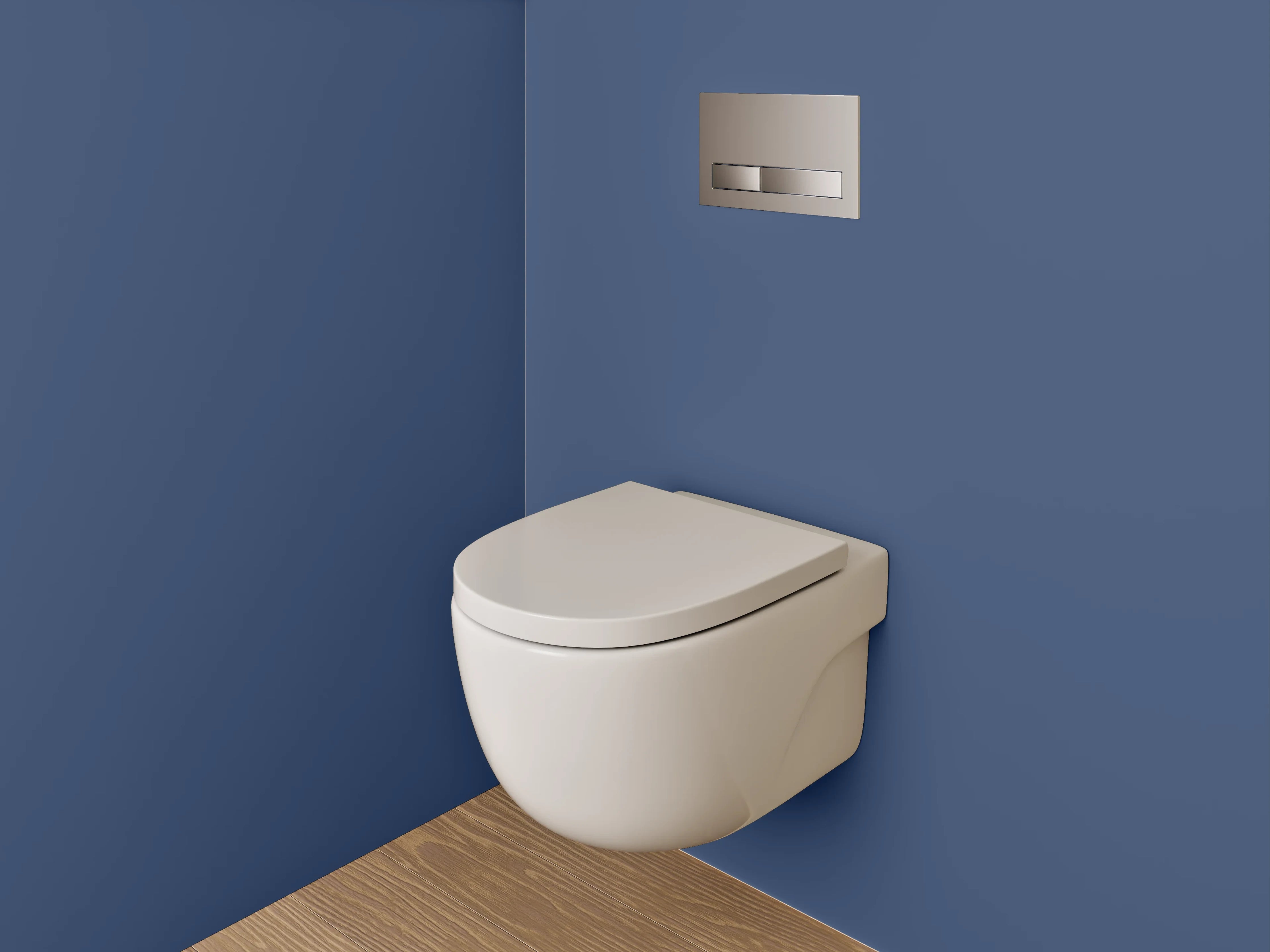 WC-Rückwand - RAL 5000 Violettblau