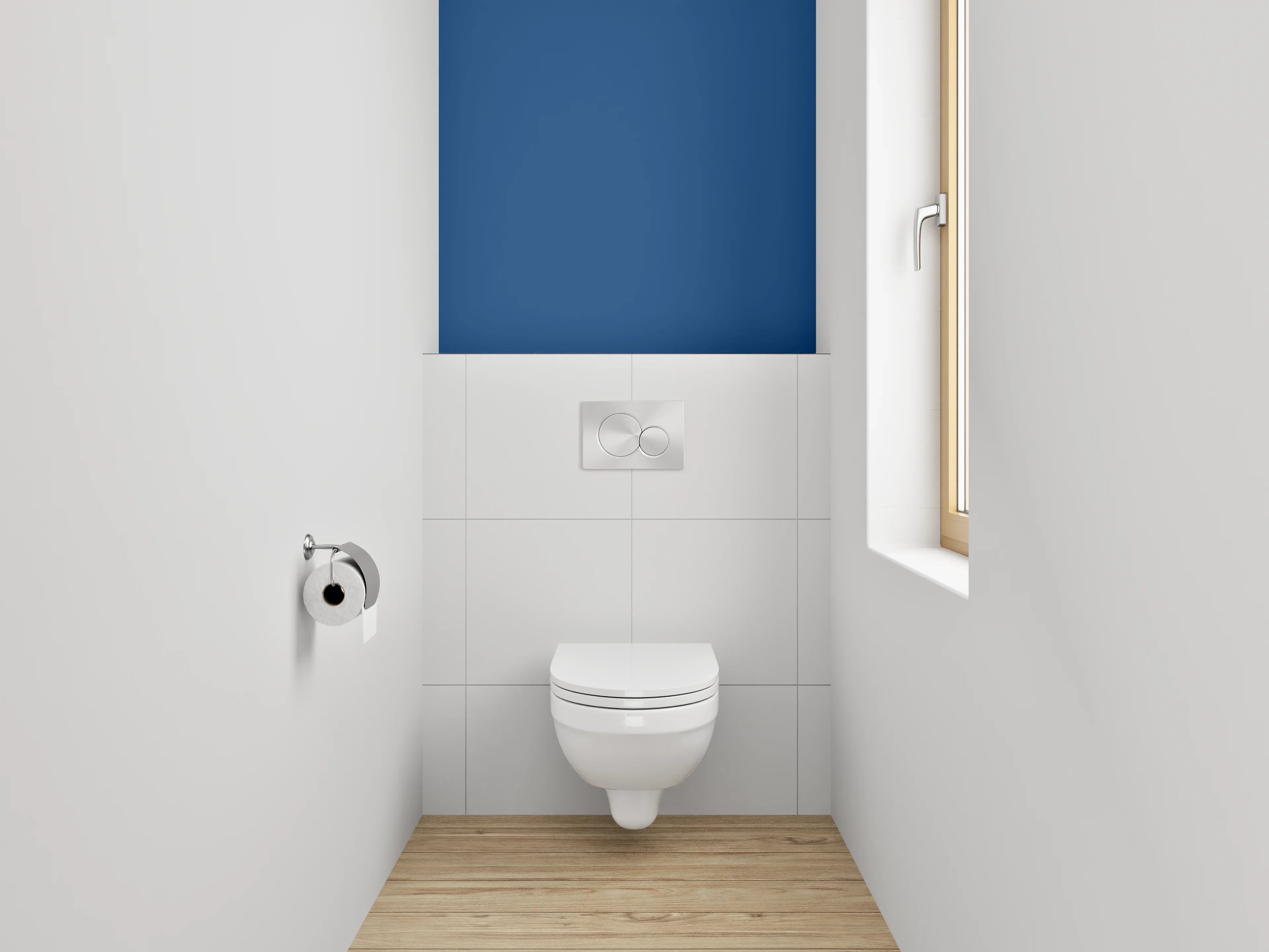 WC-Rückwand - RAL 5010 Enzianblau