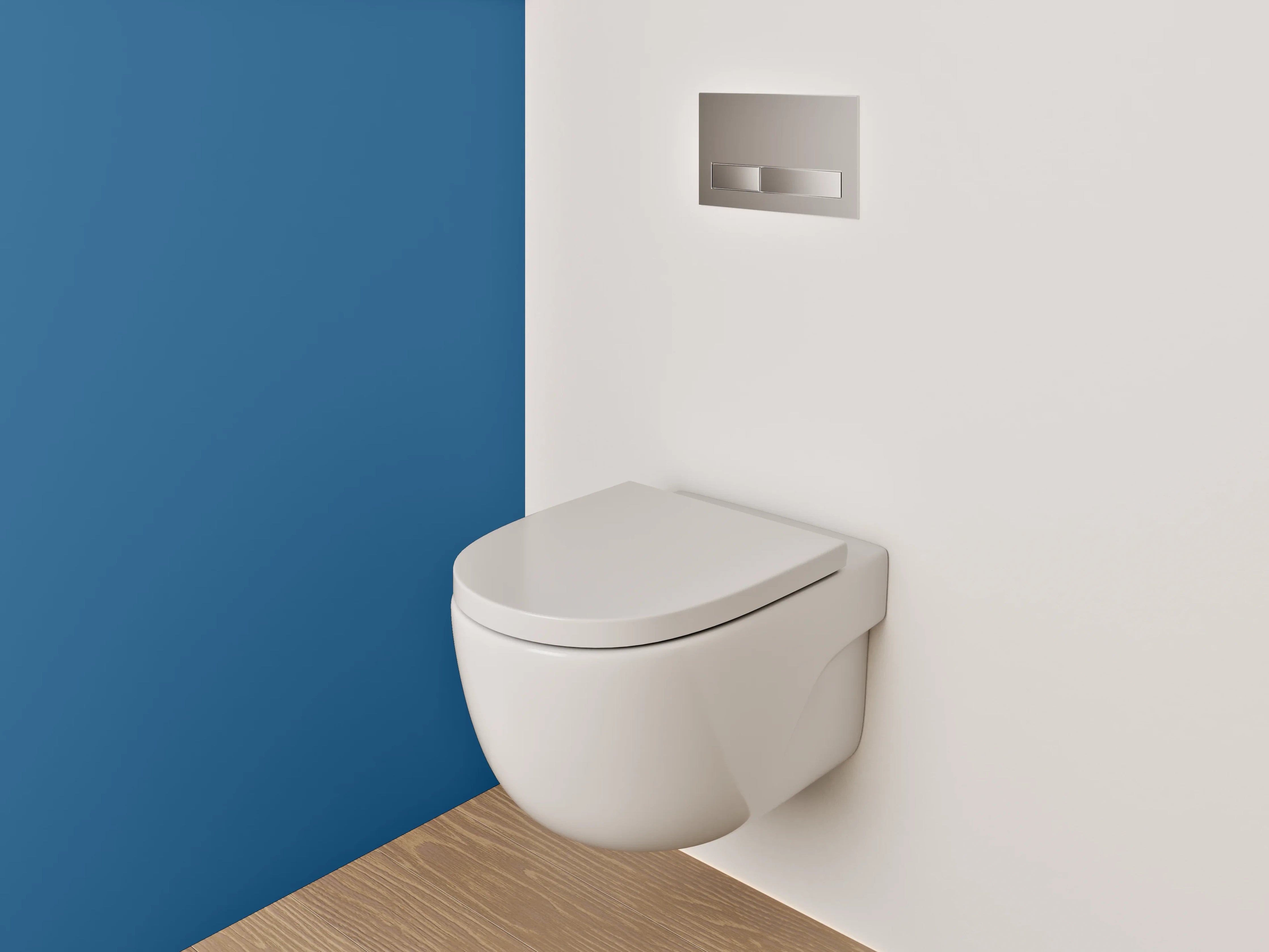 WC-Rückwand - RAL 5019 Capriblau