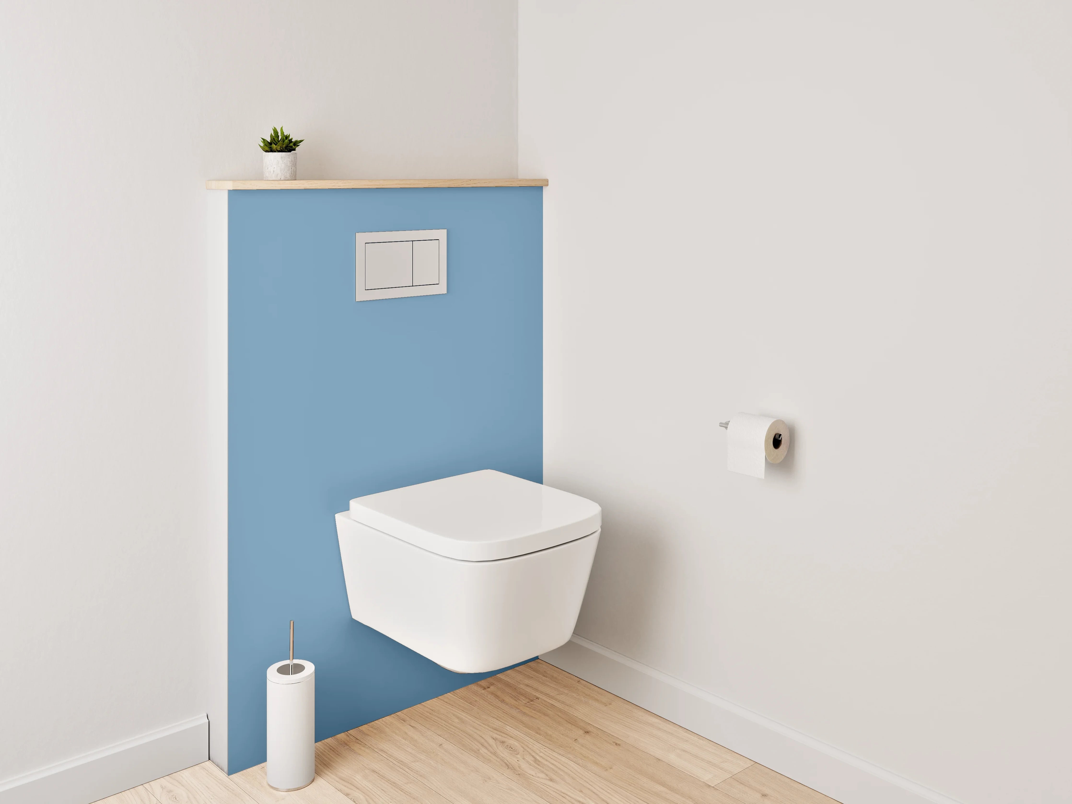 WC-Rückwand - RAL 5024 Pastellblau