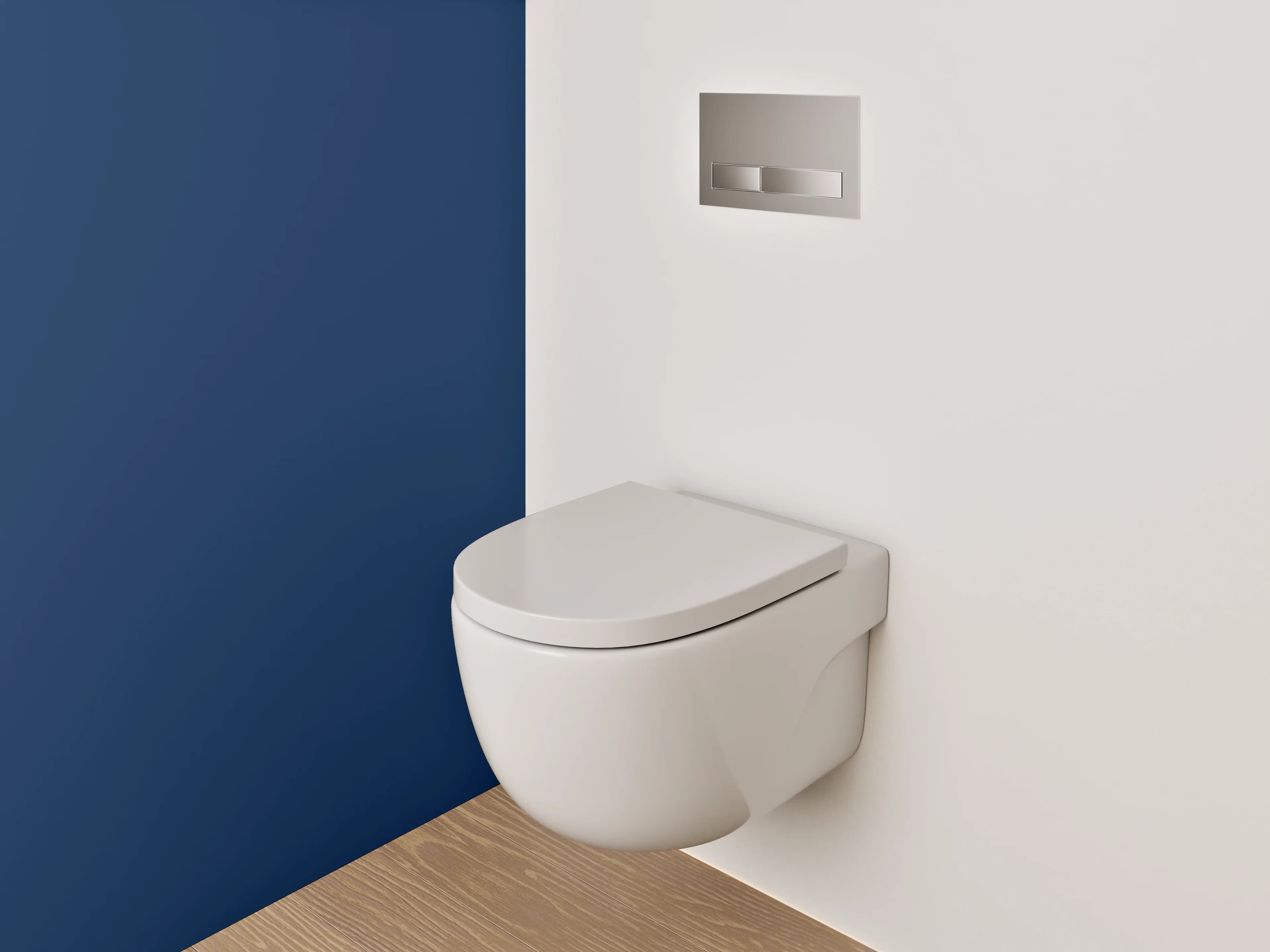 WC-Rückwand - RAL 5026 Perlnachtblau