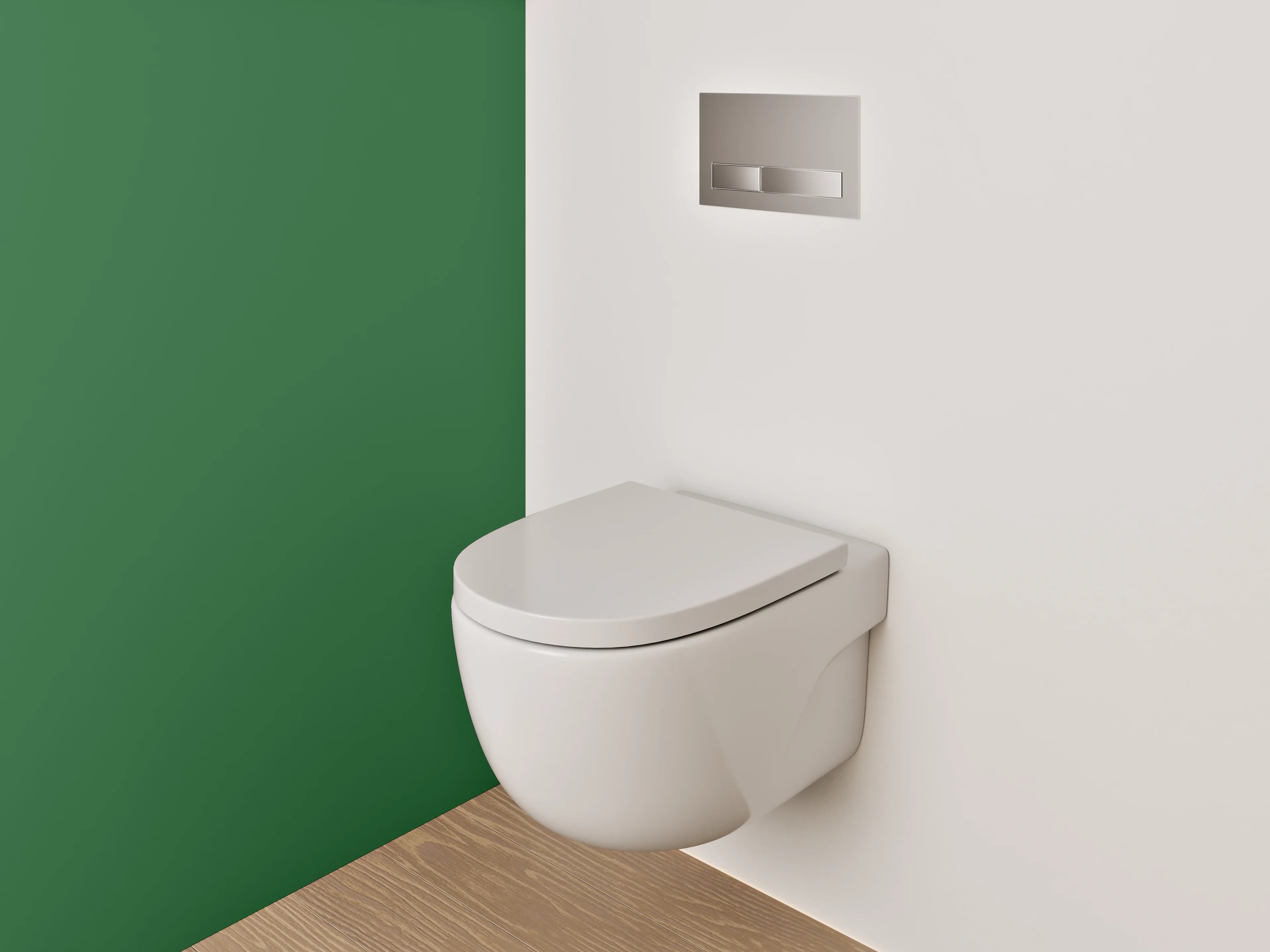 WC-Rückwand - RAL 6002 Laubgrün