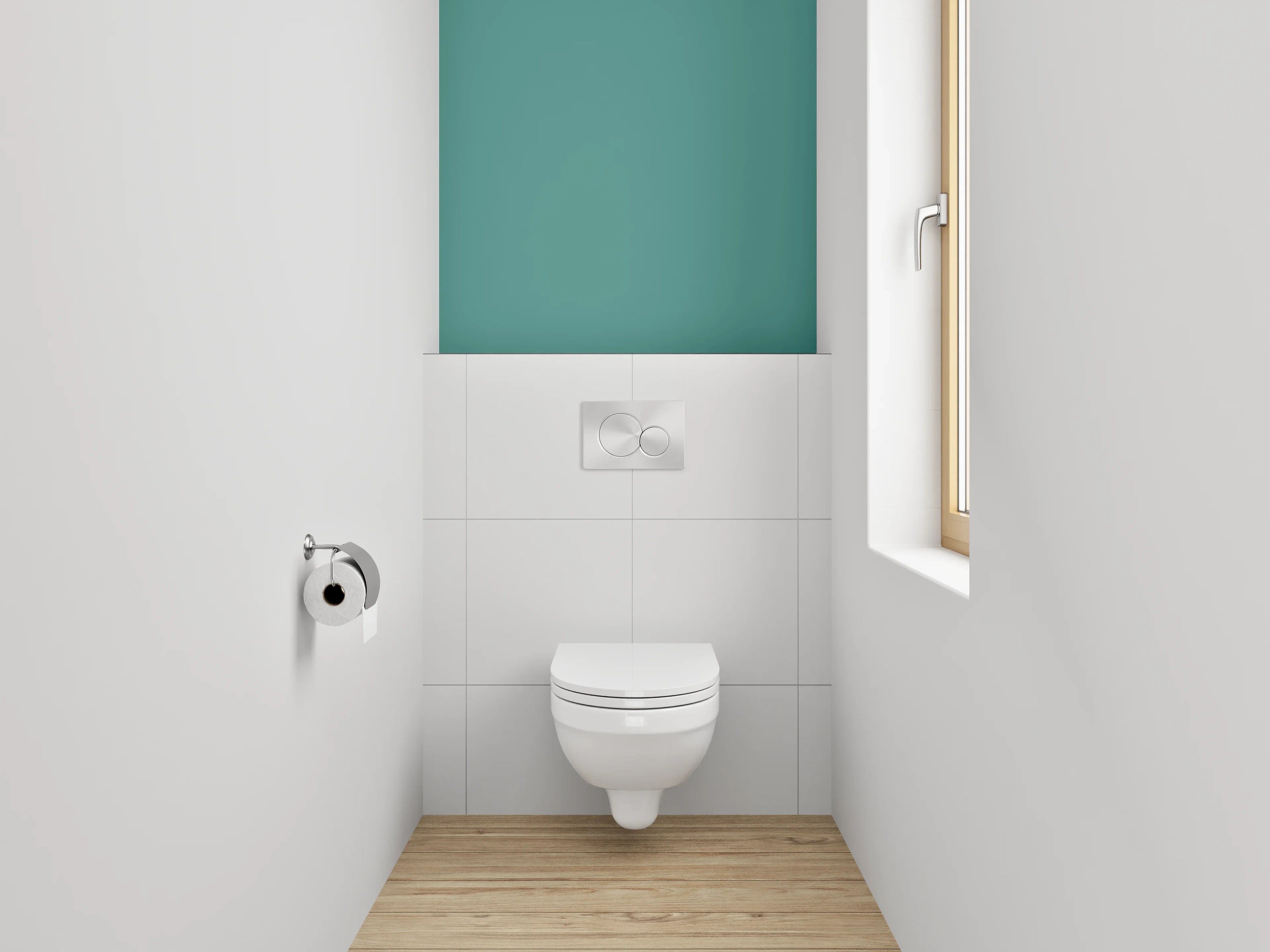 WC-Rückwand - RAL 6033 Minttürkis