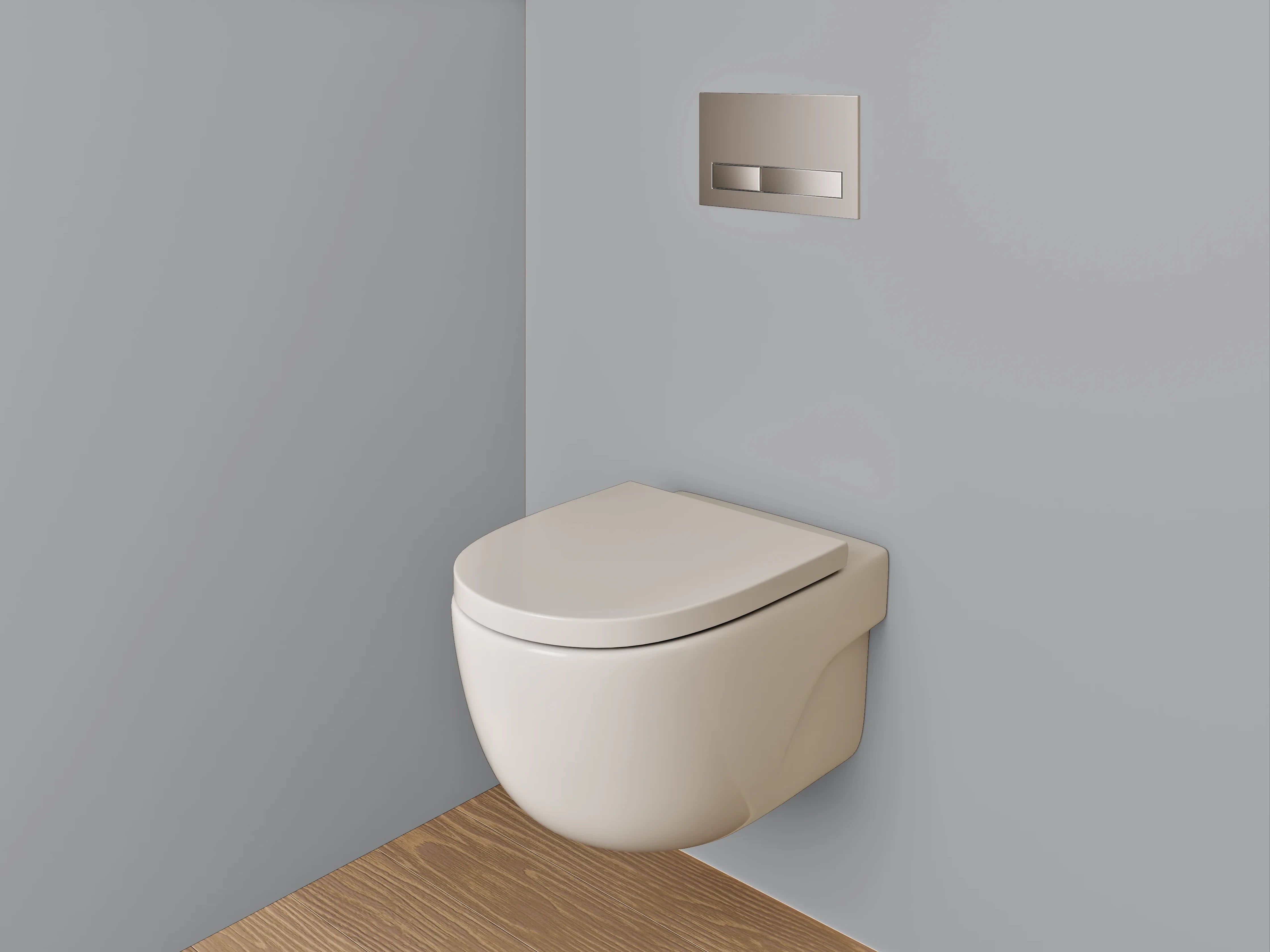 WC-Rückwand - RAL 7004 Signalgrau