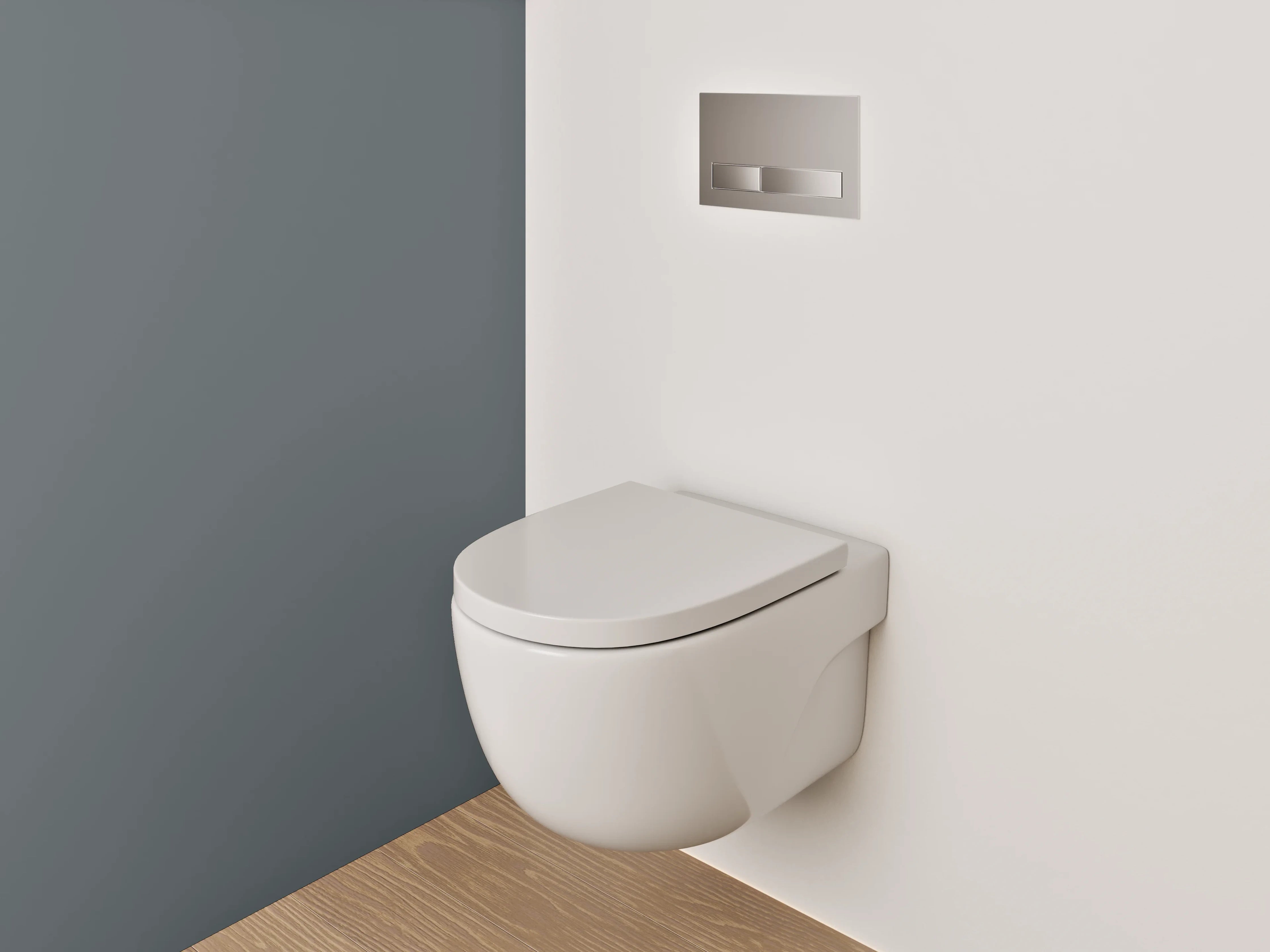 WC-Rückwand - RAL 7012 Basaltgrau