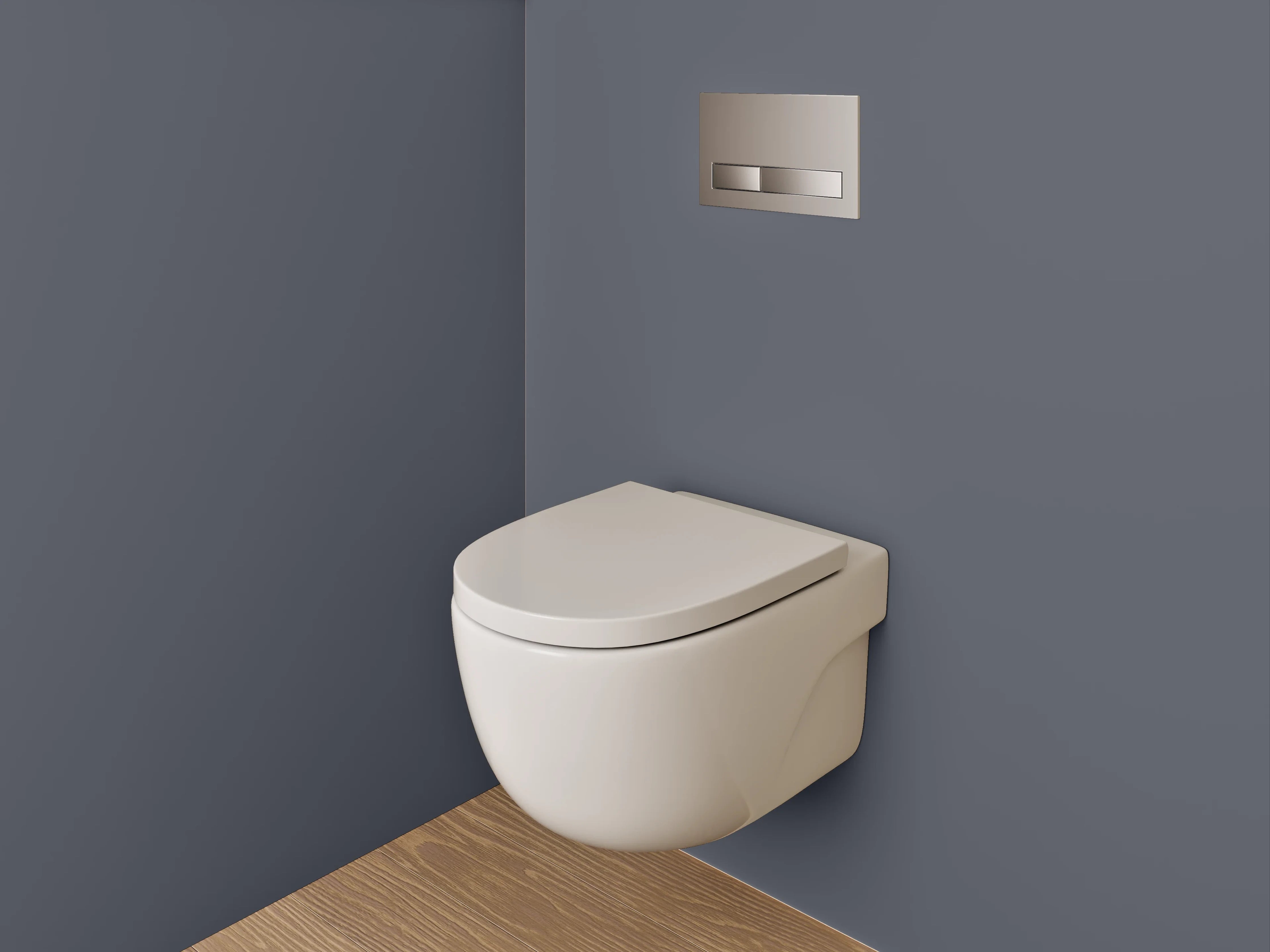 WC-Rückwand - RAL 7015 Schiefergrau
