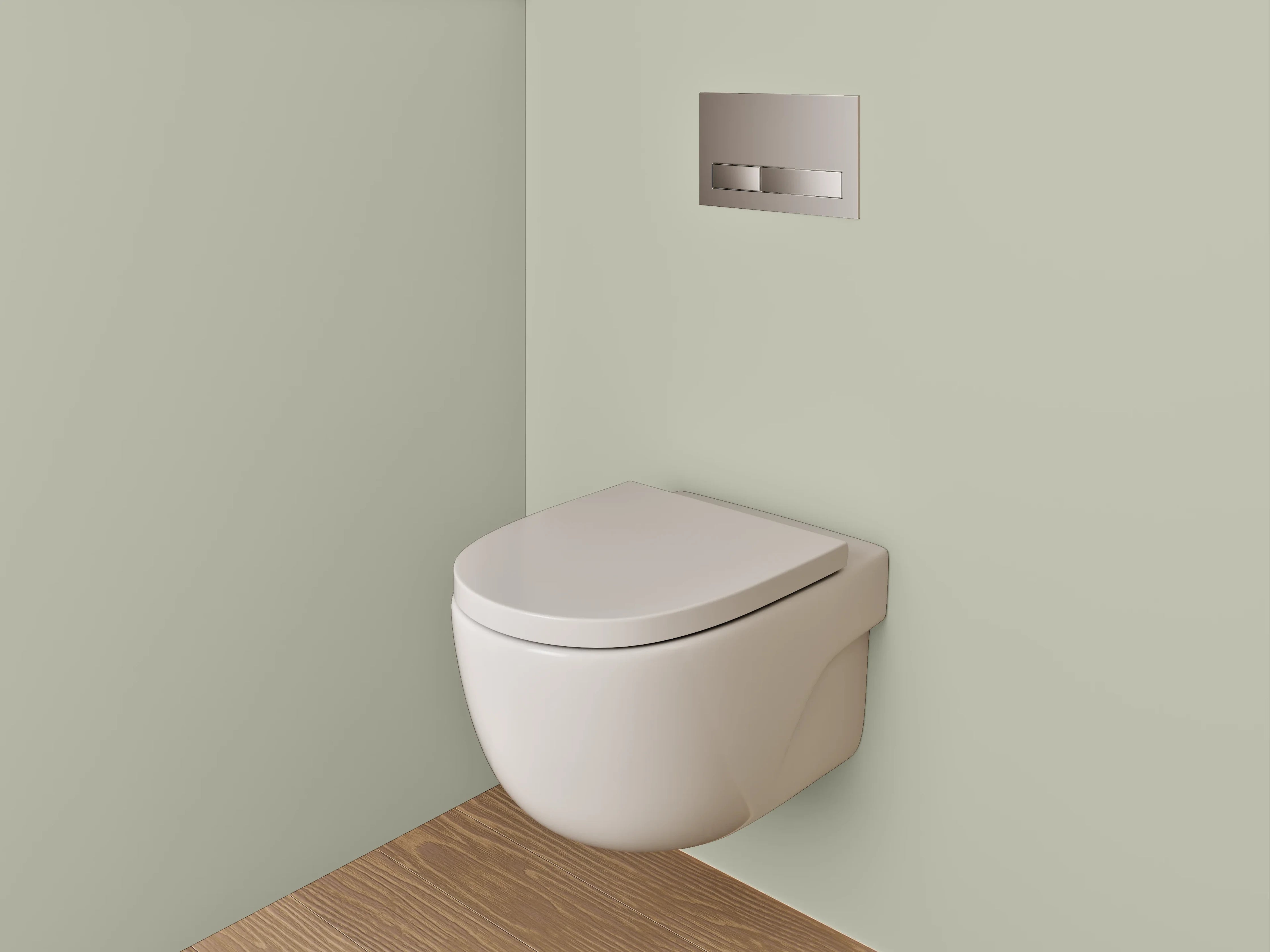 WC-Rückwand - RAL 7032 Kieselgrau