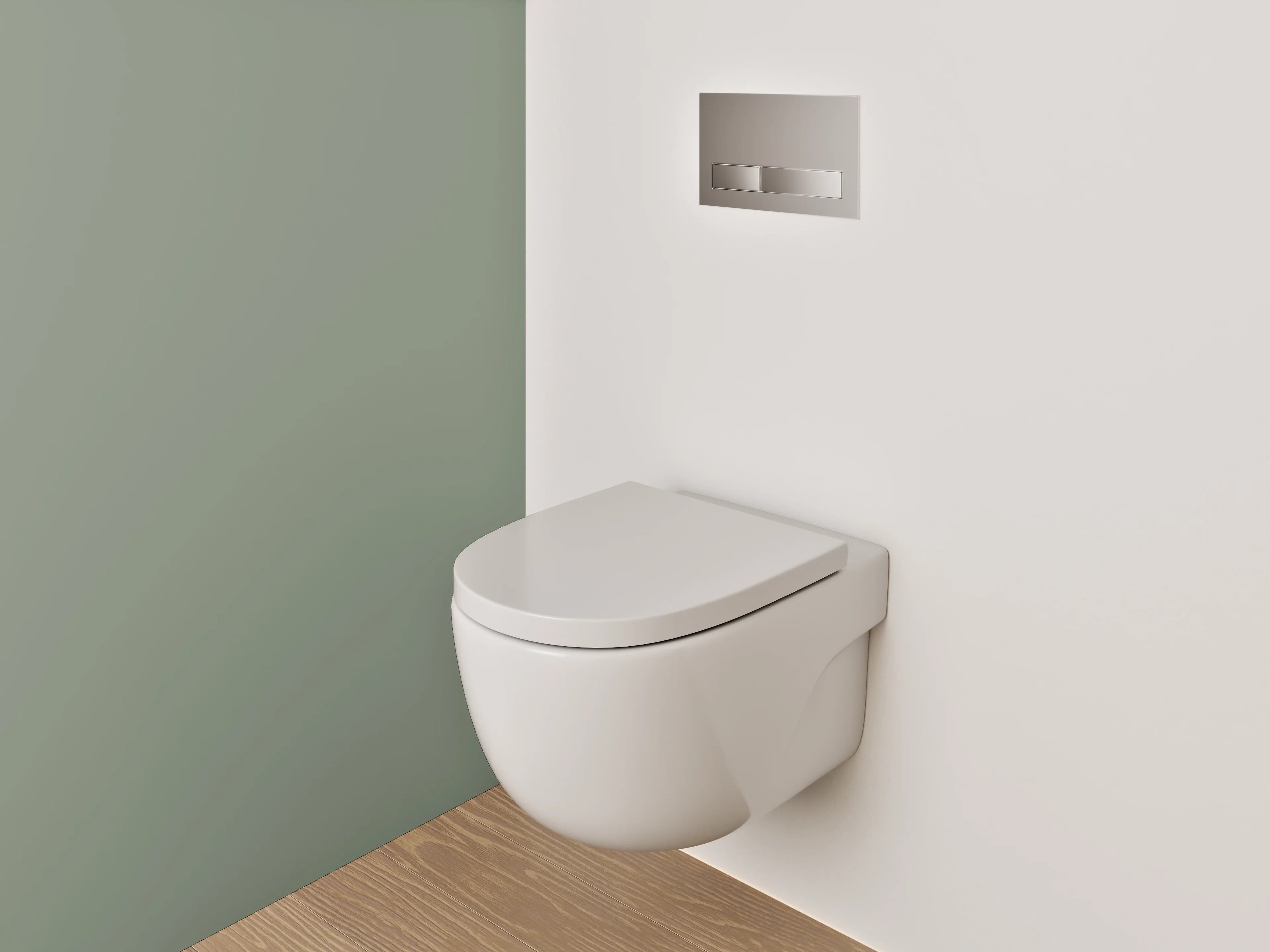 WC-Rückwand - RAL 7033 Zementgrau